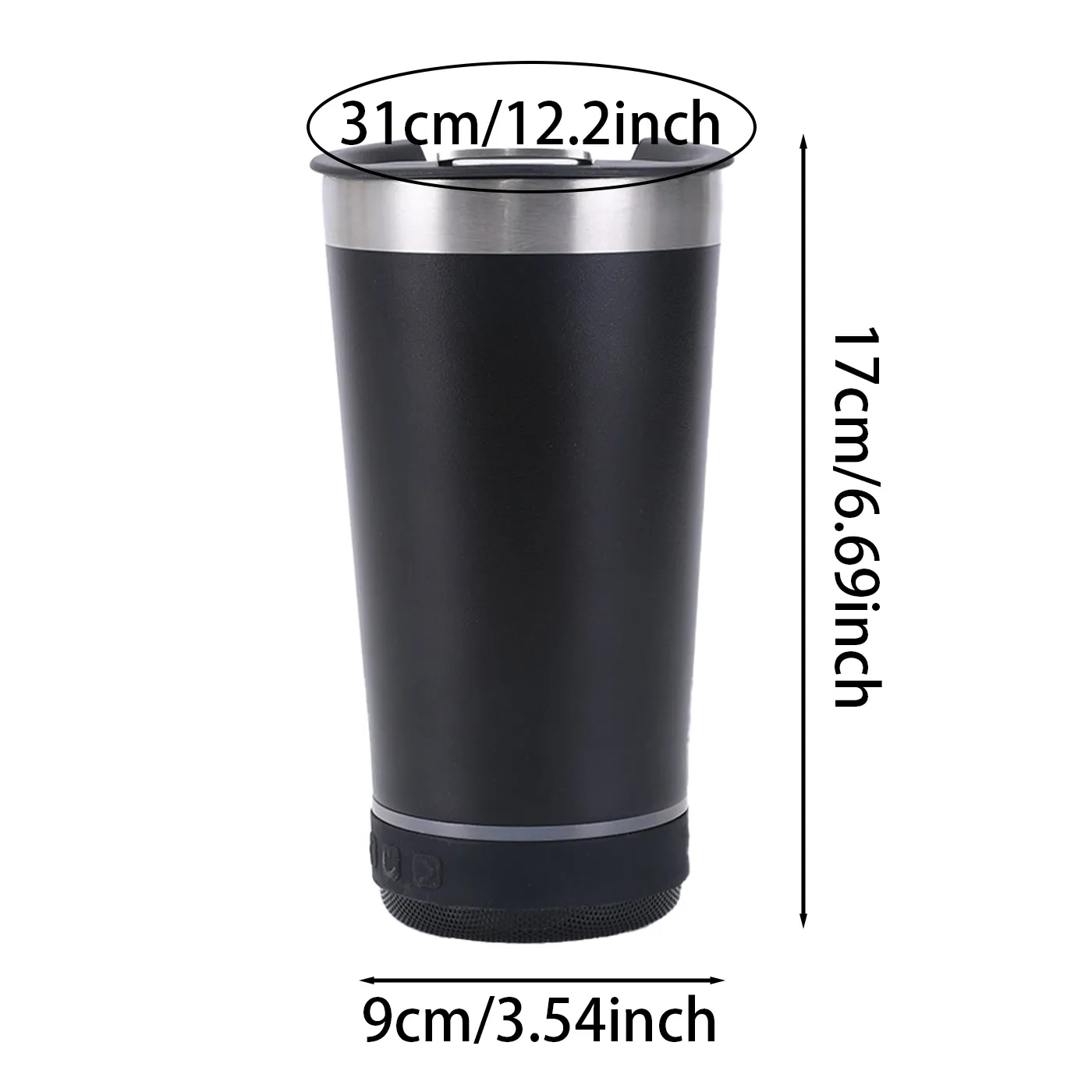16 Oz Stainless Steel Tumbler With Wireless Speaker - Image 2