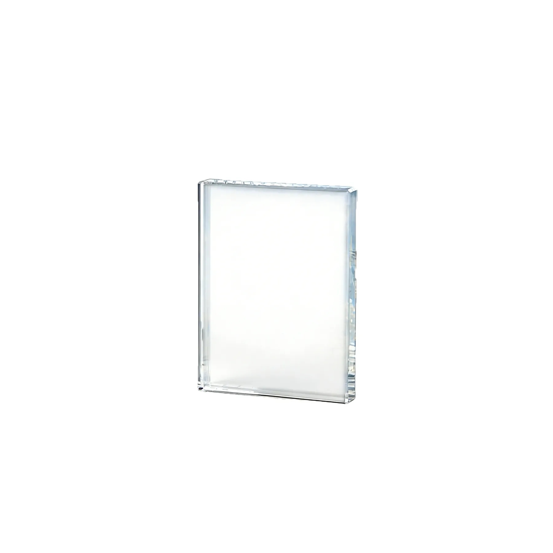 Freestanding Crystal Rectangle Display Sign And Frame - Image 3