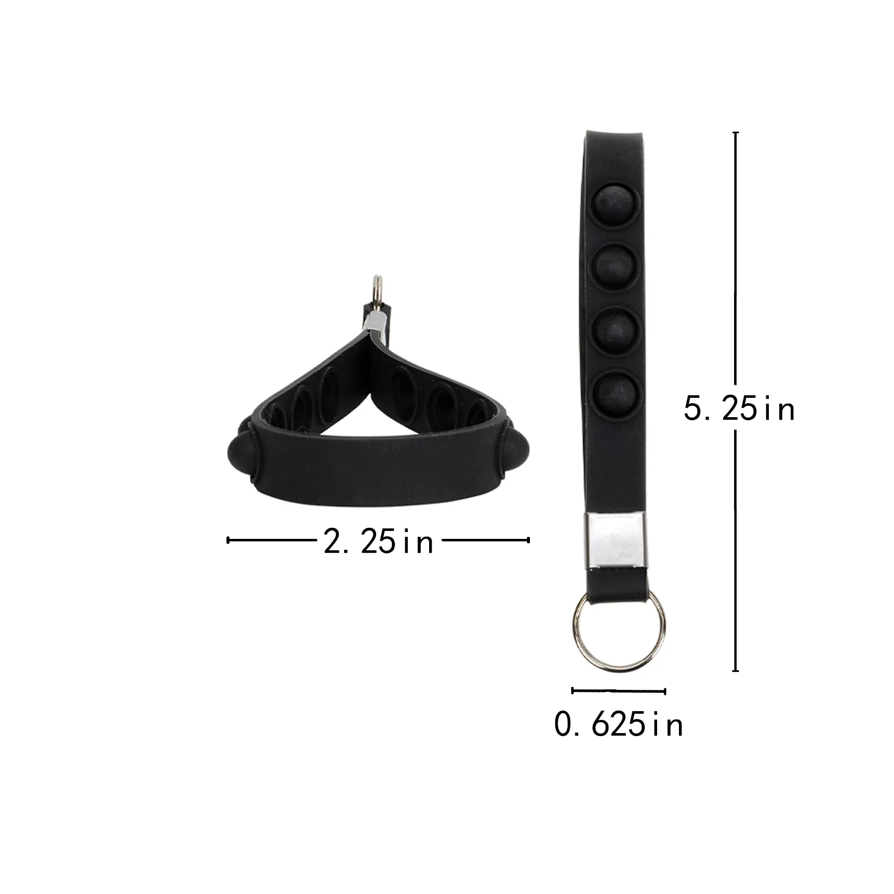 Premium Silicone Popper Key Chain Stress Relief Toy - Image 2