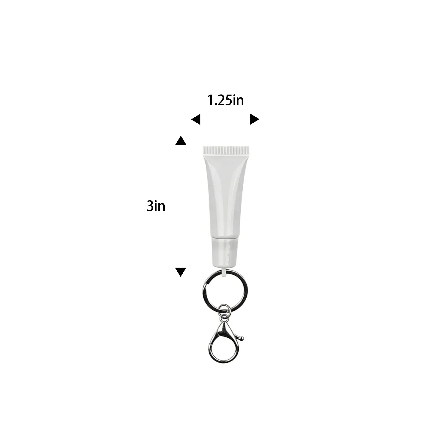 Clip-On Lip Balm Keychain In Soft Tube Format - Image 2