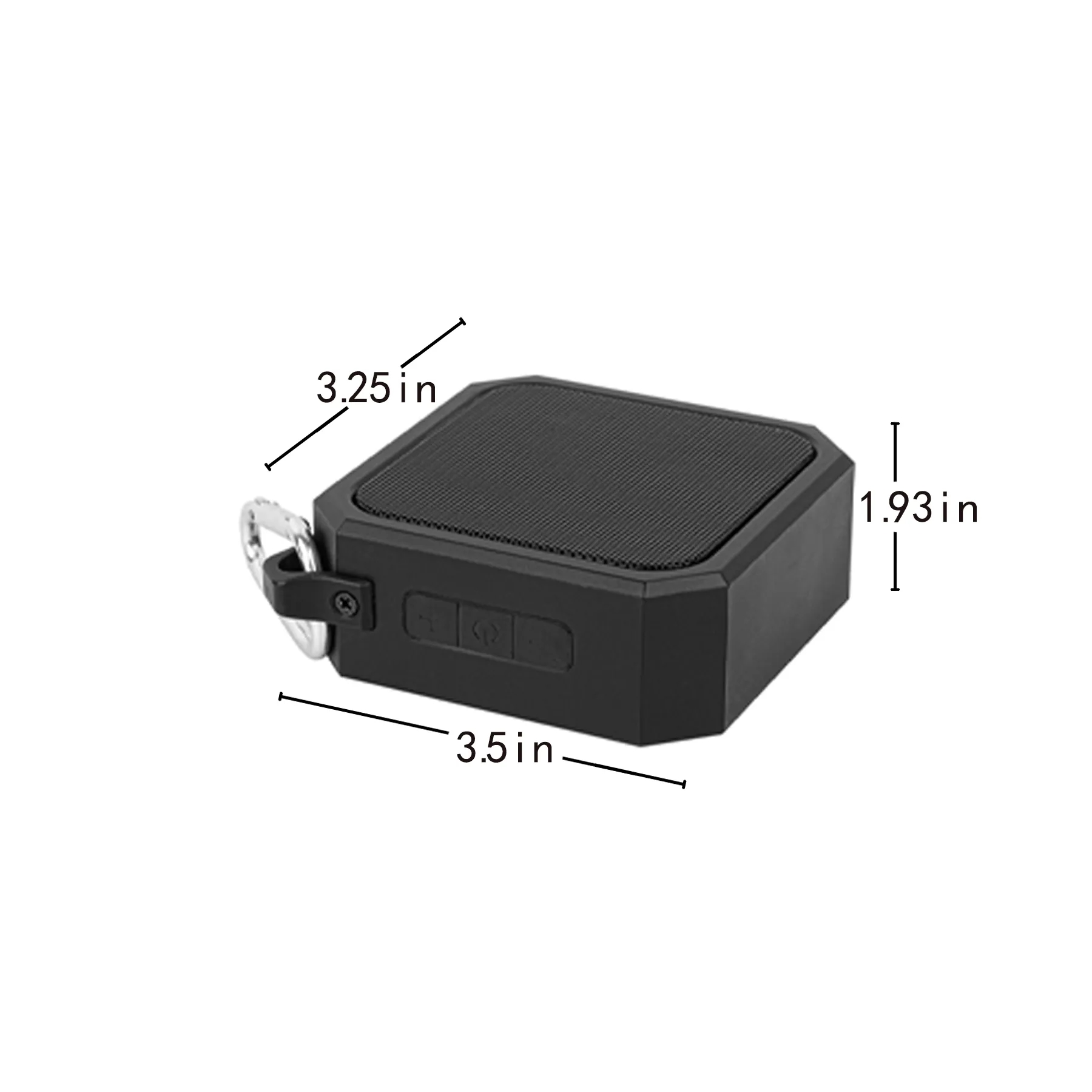 Waterproof Bluetooth Speaker With Carabiner Clip - Image 2