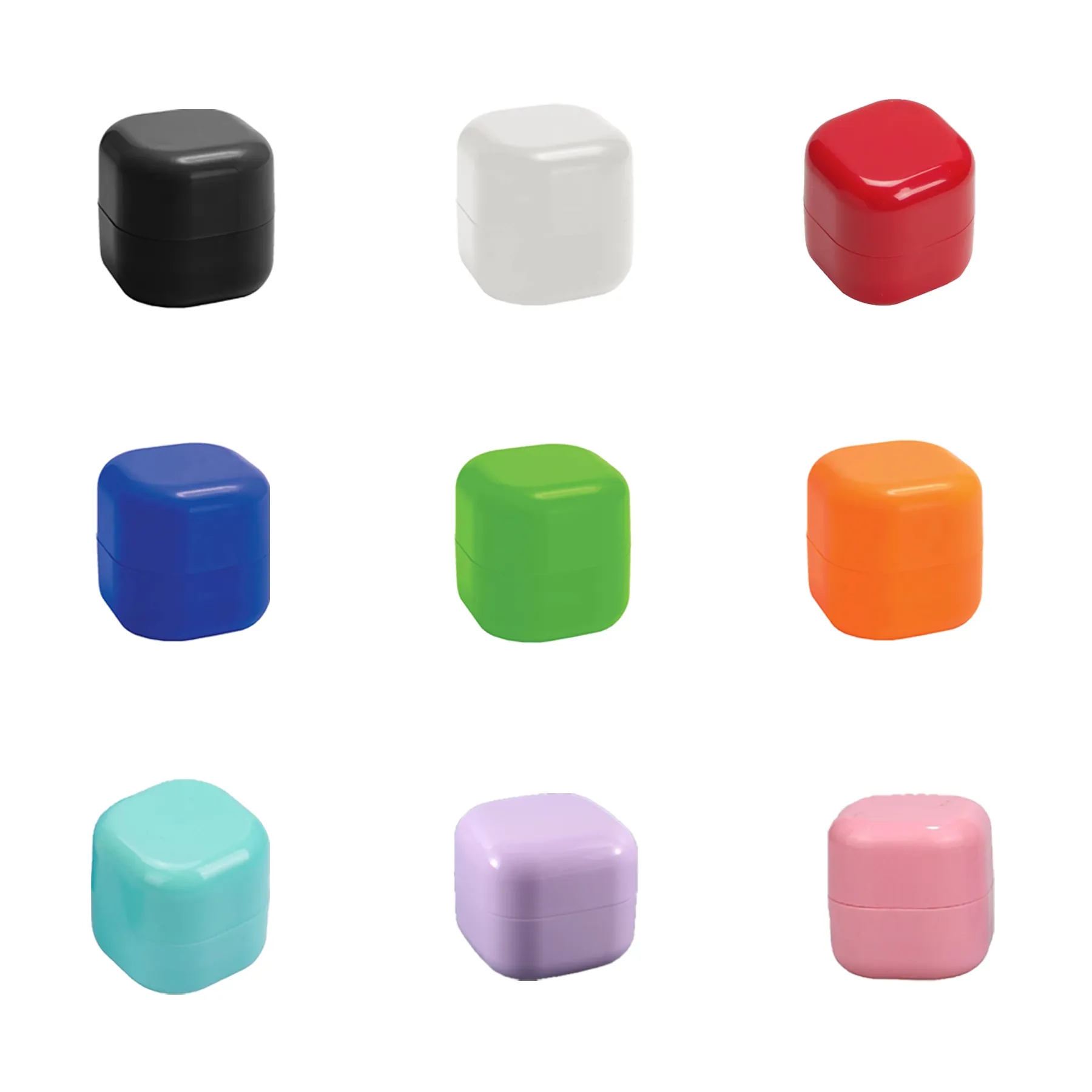 Cube Lip Balm Moisturizer In Compact ABS Case - Image 3