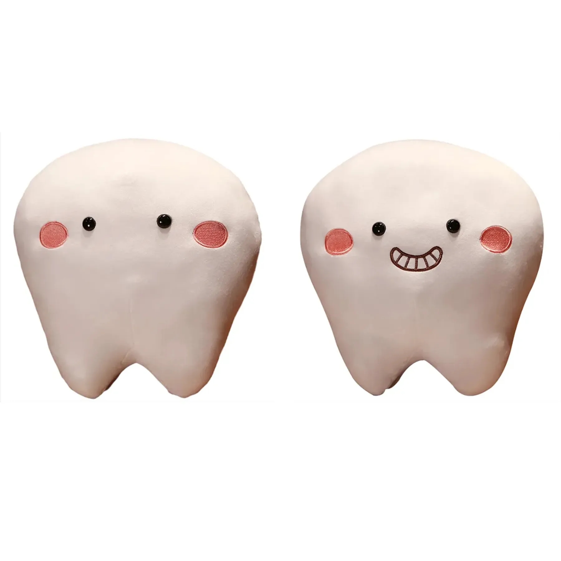 Tooth Plush Toy With Front Silkscreen Imprint Area - Image 3
