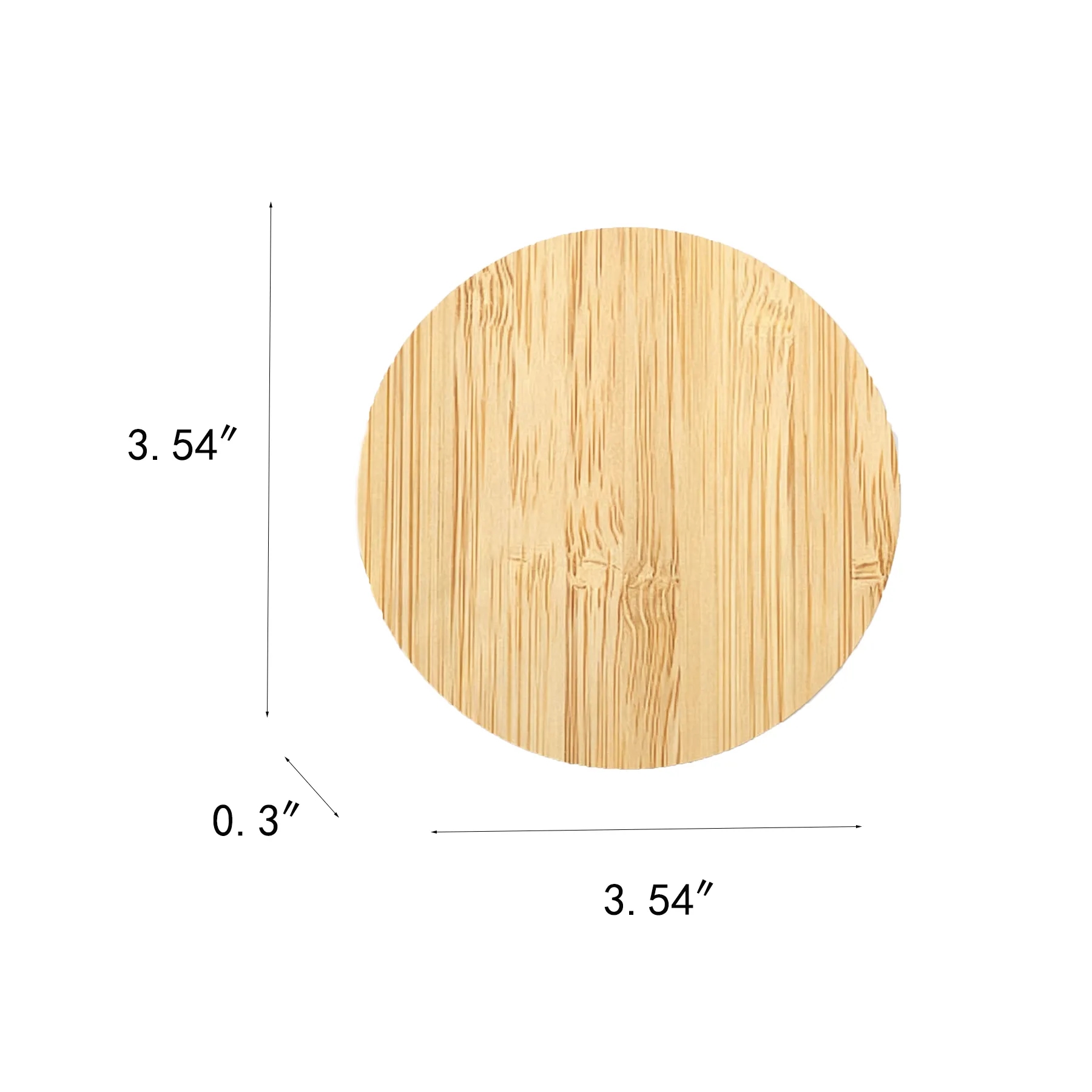 Natural Bamboo 15W Wireless Charging Pad For Desks - Image 2