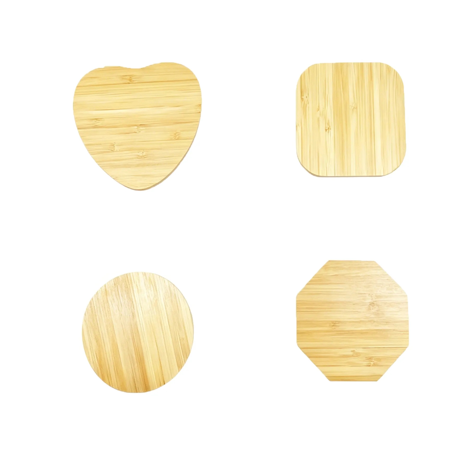 Natural Bamboo 15W Wireless Charging Pad For Desks - Image 3