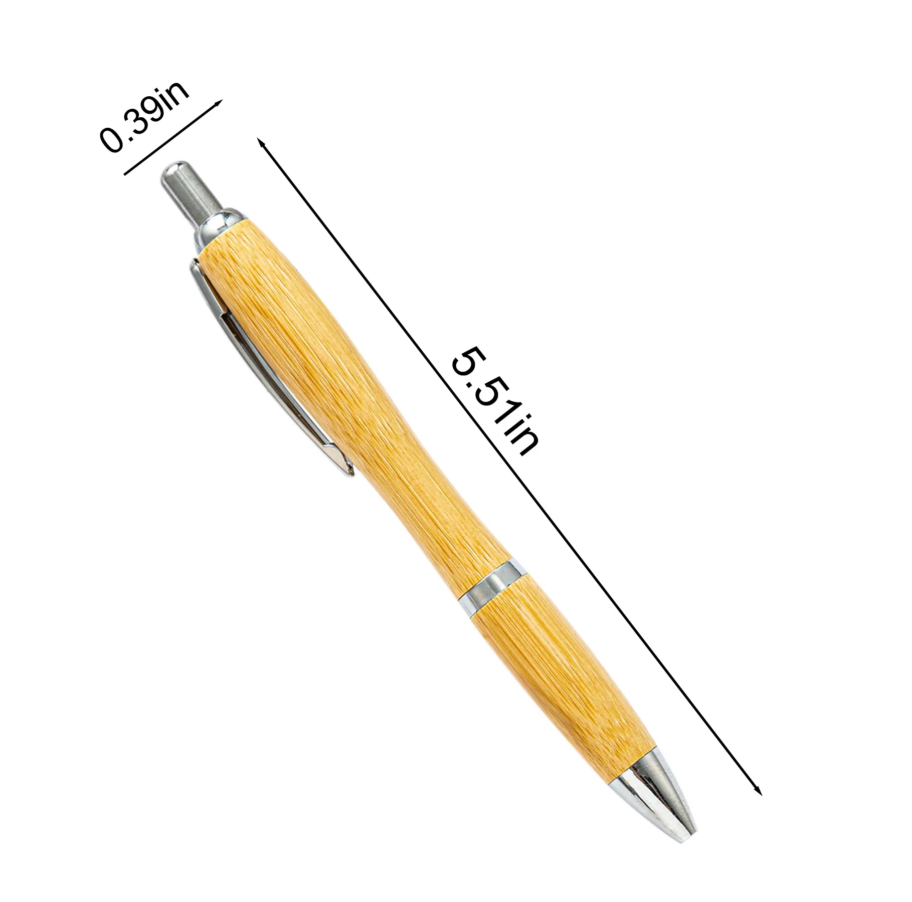 Premium Bamboo Click Pen For Everyday Office Writing - Image 2