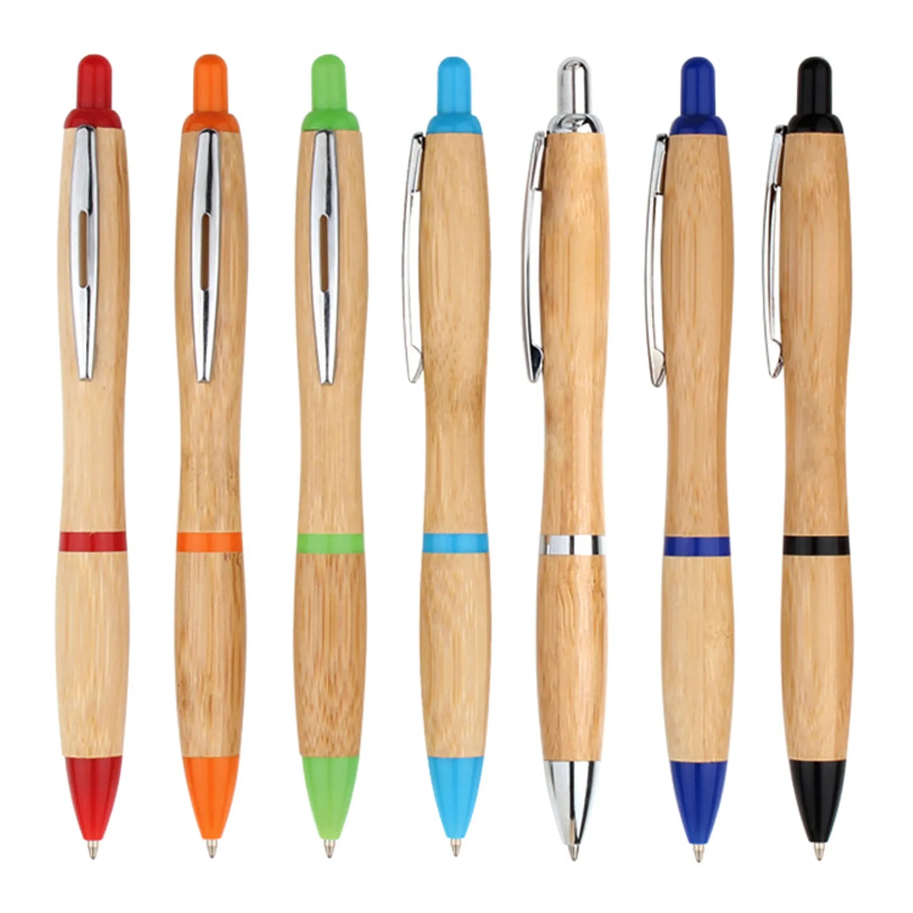 Premium Bamboo Click Pen For Everyday Office Writing - Image 3