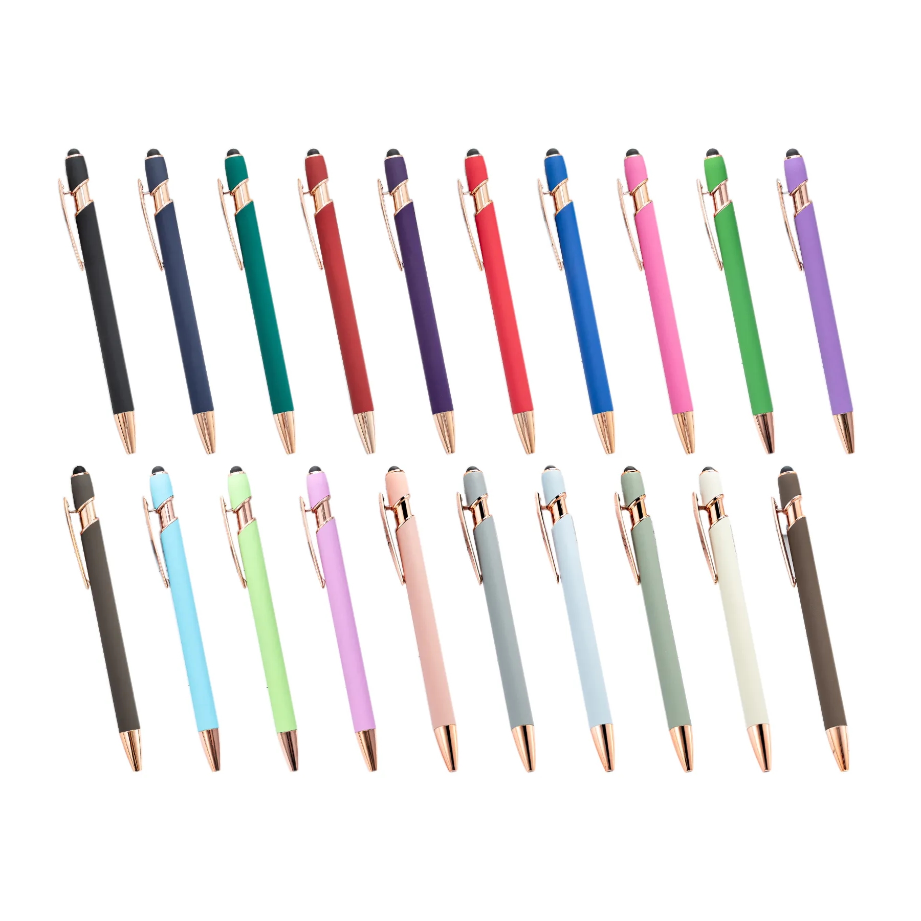 Executive Soft Touch Stylus Pen With Earth Tones - Image 3