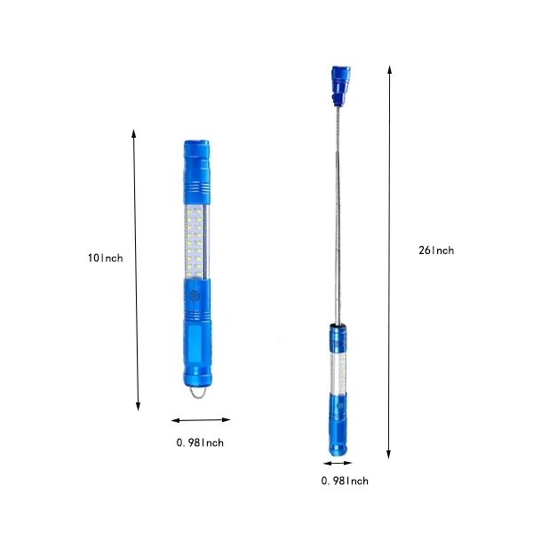 Magnetic LED Work Light With Extendable Pickup Tool - Image 2