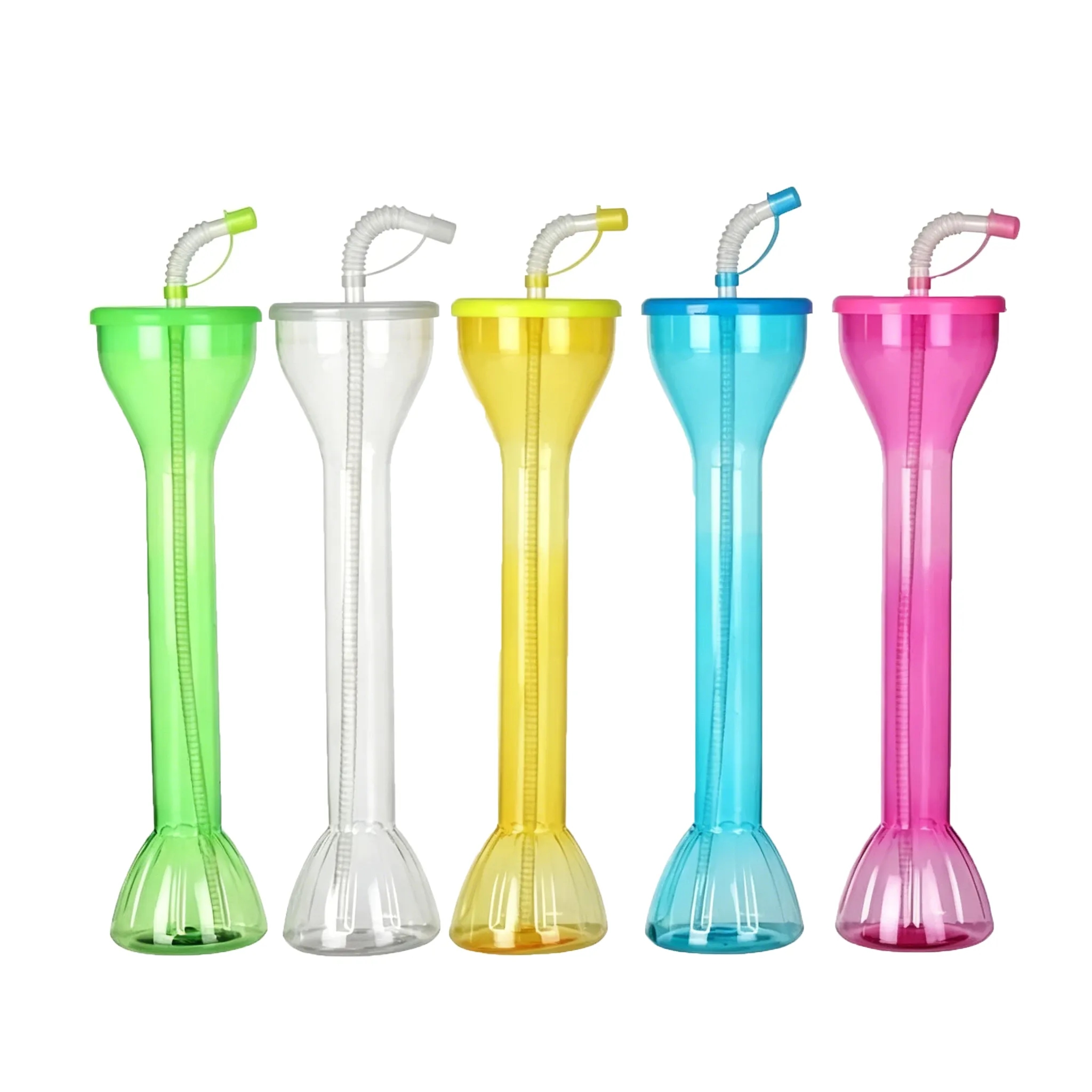 20 Oz Dumbbell Shaped Water Bottle With Straw For Events - Image 3
