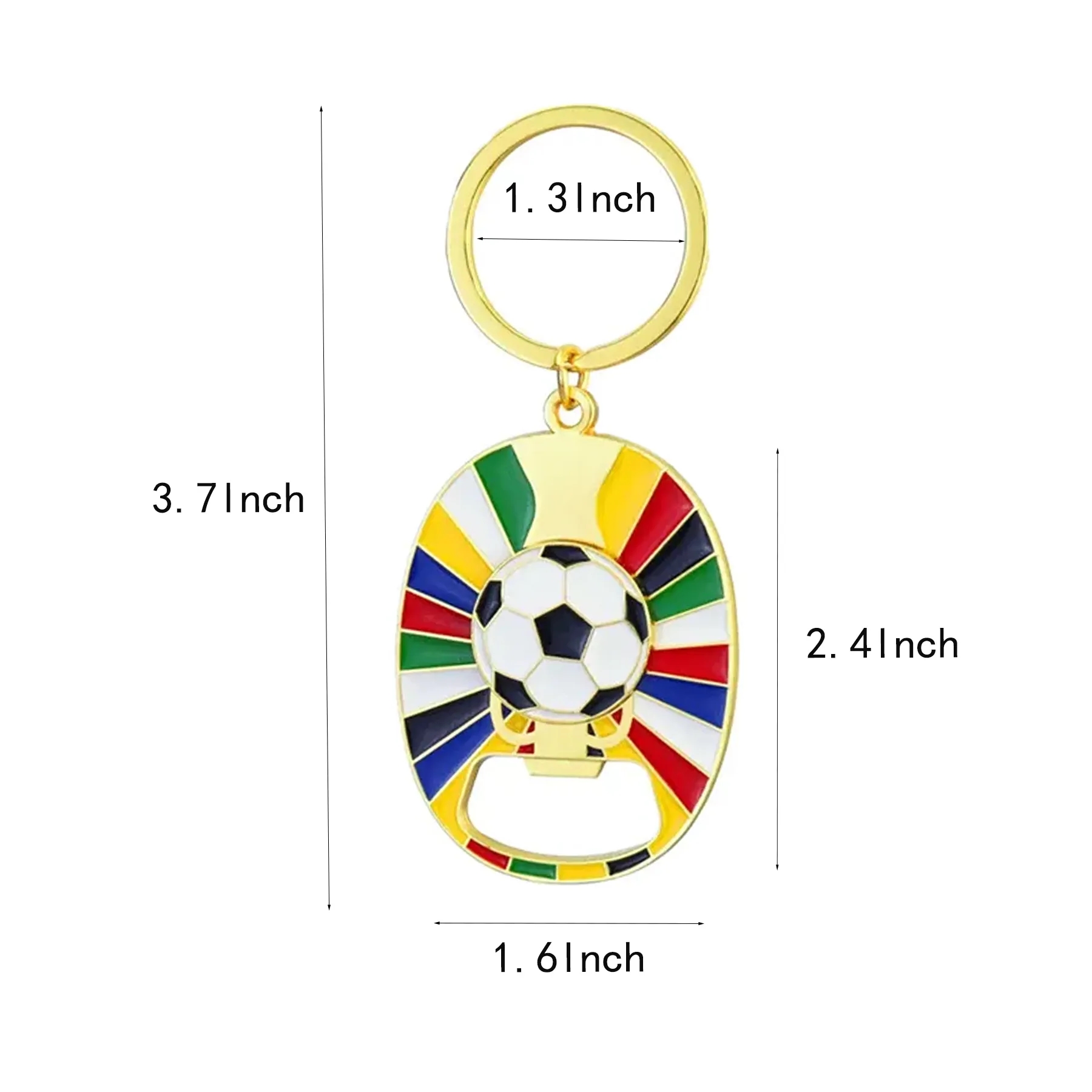 Soccer Ball Keychain Bottle Opener For Fan Events - Image 2