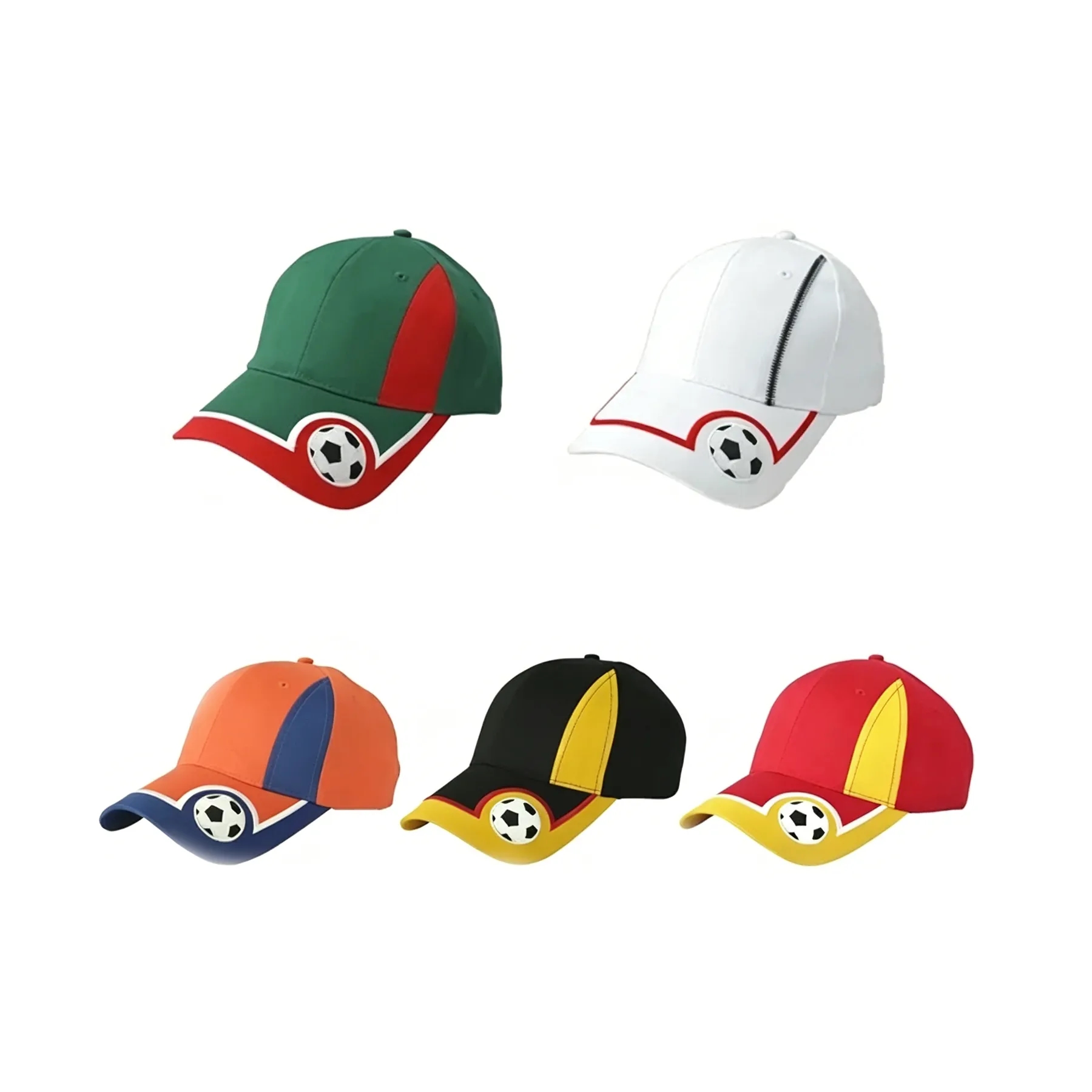 Mesh Soccer Fan Trucker Cap With Custom Logo Patch - Image 3