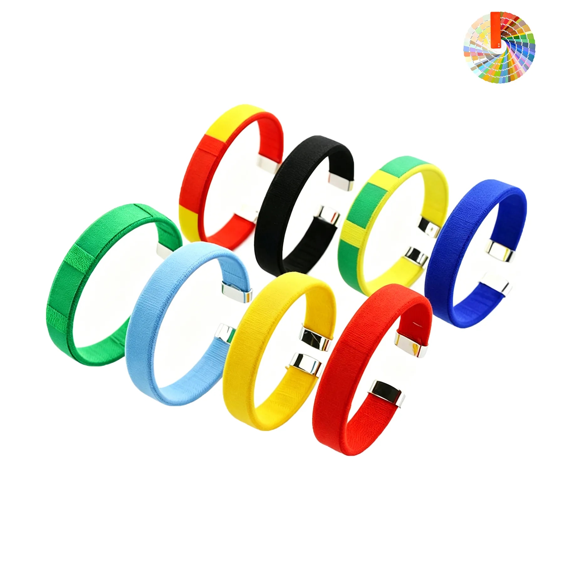 Flag Color Soccer Fan Ribbon Bracelet For Events - Image 3