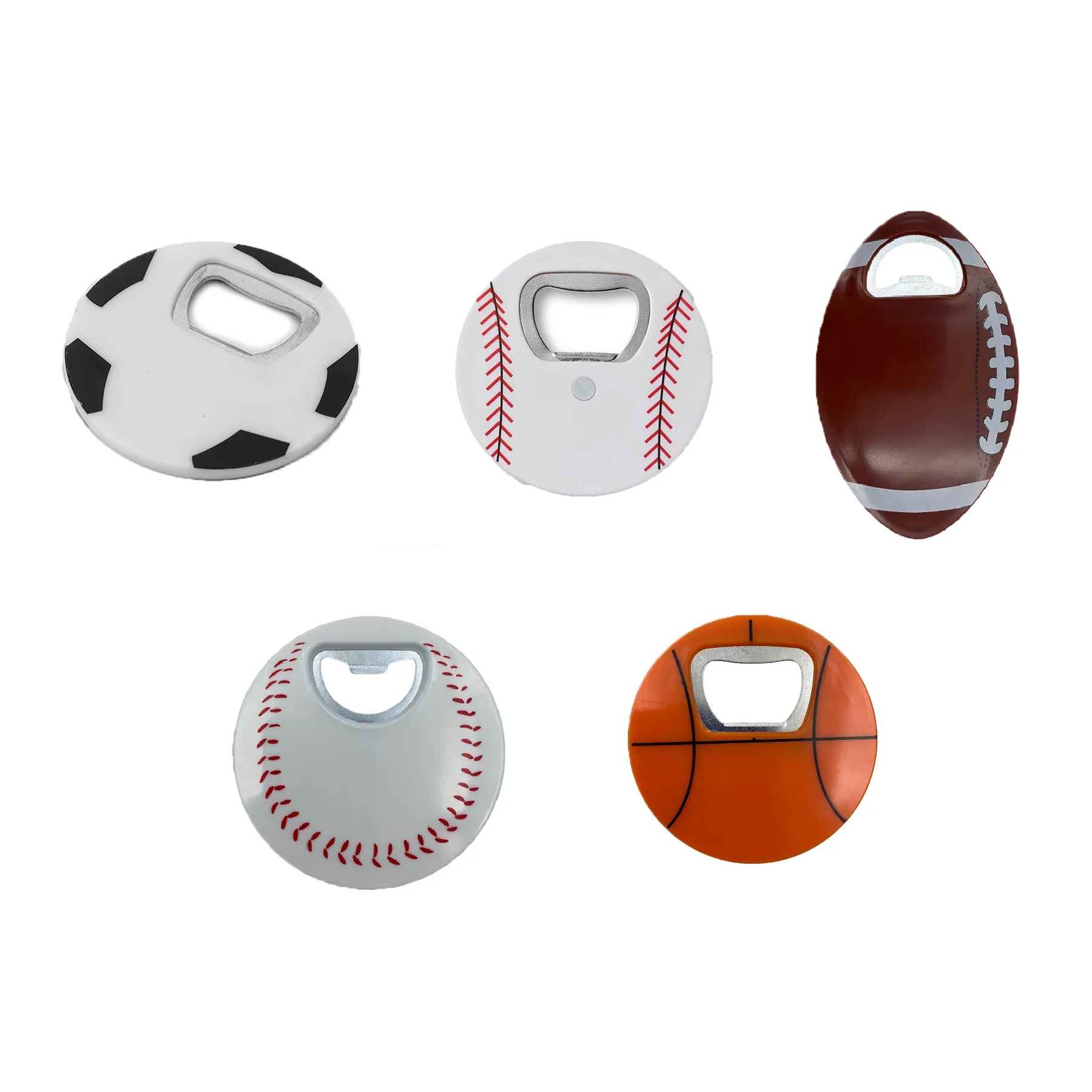 Soccer Ball Magnetic Bottle Opener With Custom Logo - Image 3