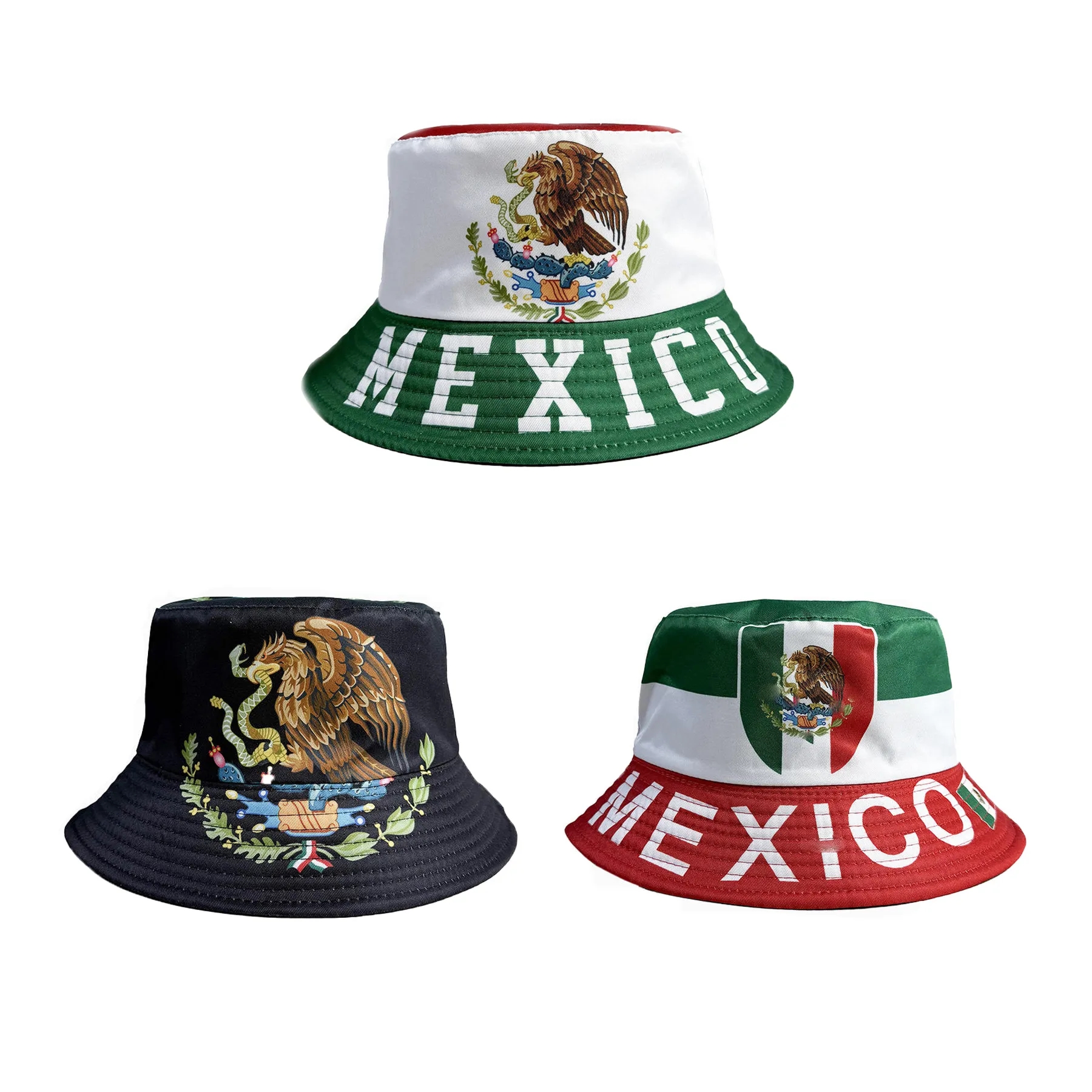 World Cup Bucket Hat Mexican Flag Soccer - Image 3