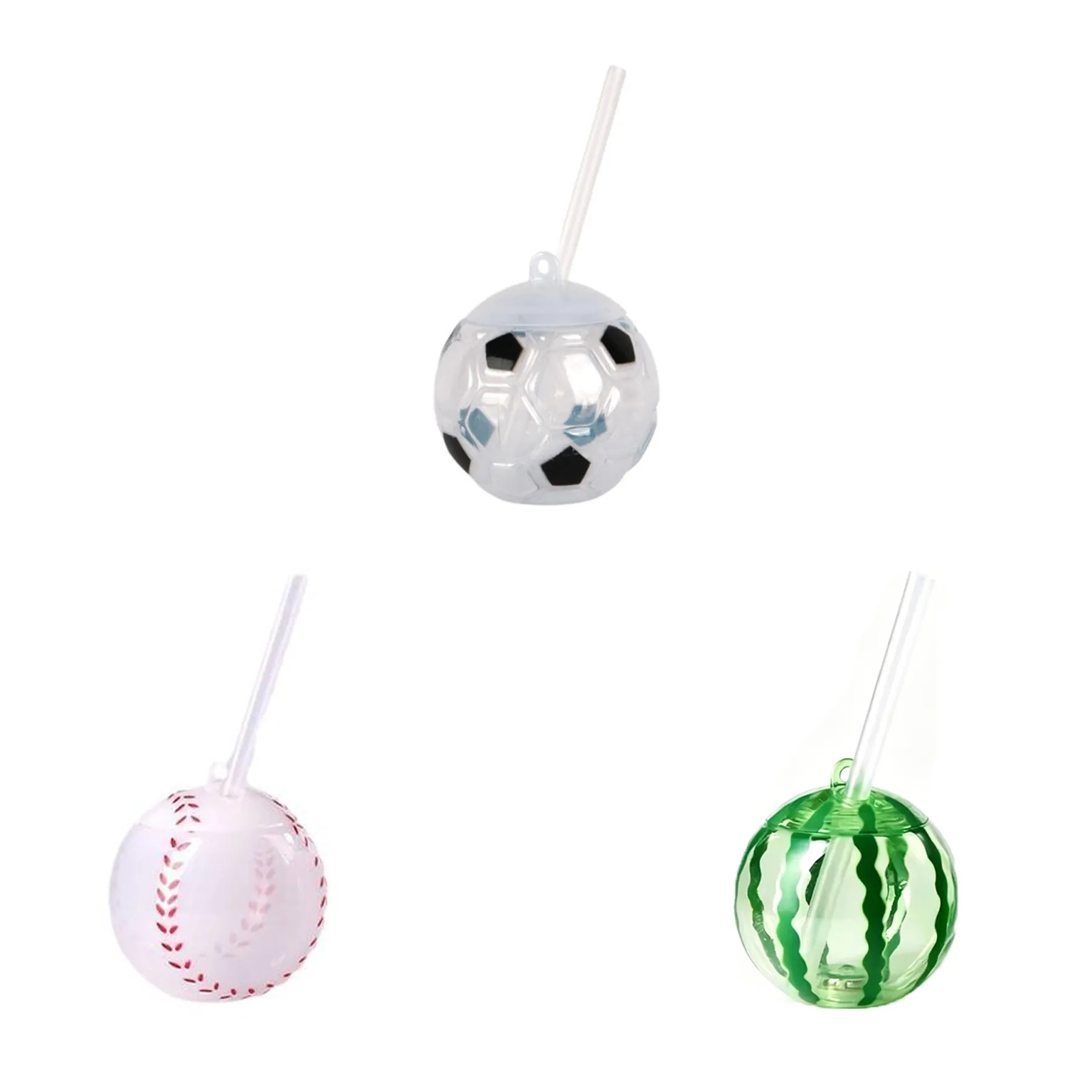 16 Oz Flashing Soccer Bottle With Straw And Light Up Lid - Image 3