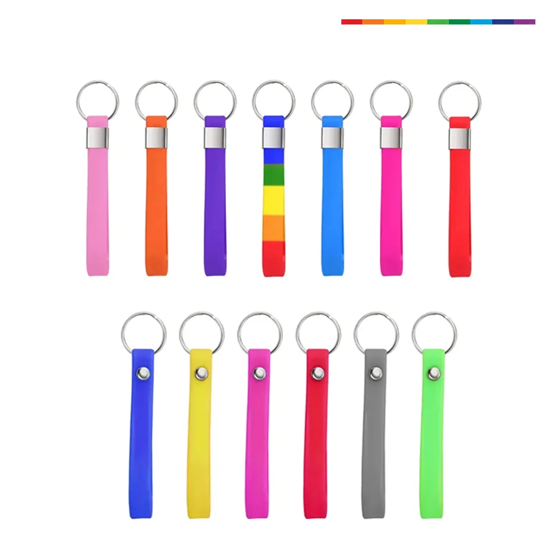 Silicone Stretchy Wristlet Keychain For Soccer Fans - Image 3