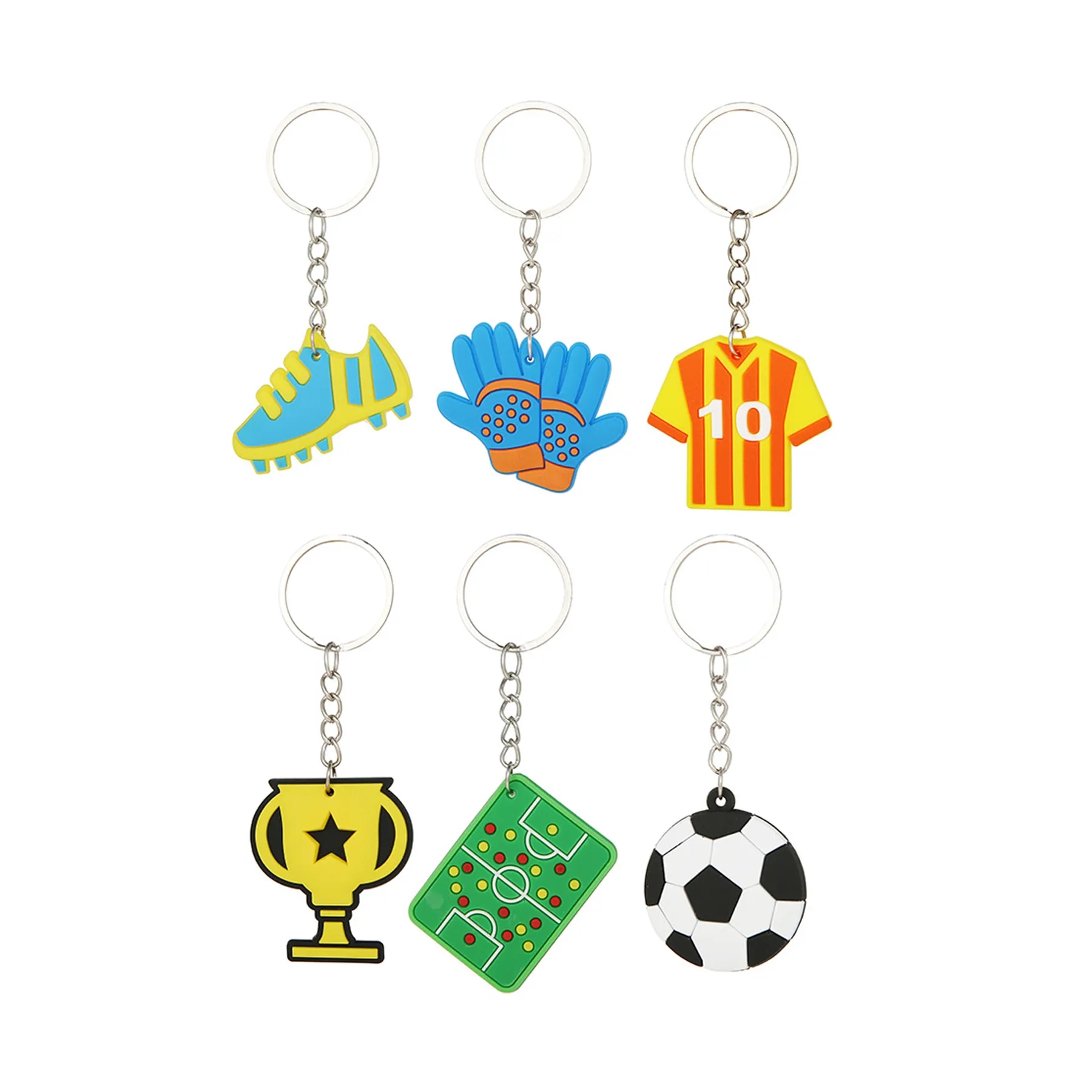 Assorted Soccer Keychains For Backpack And Bag Charms - Image 3