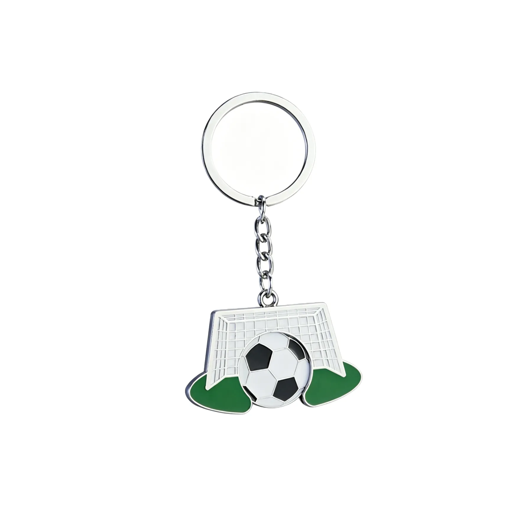 Detachable Metal Soccer Goal Coin Gate Keychain - Image 3