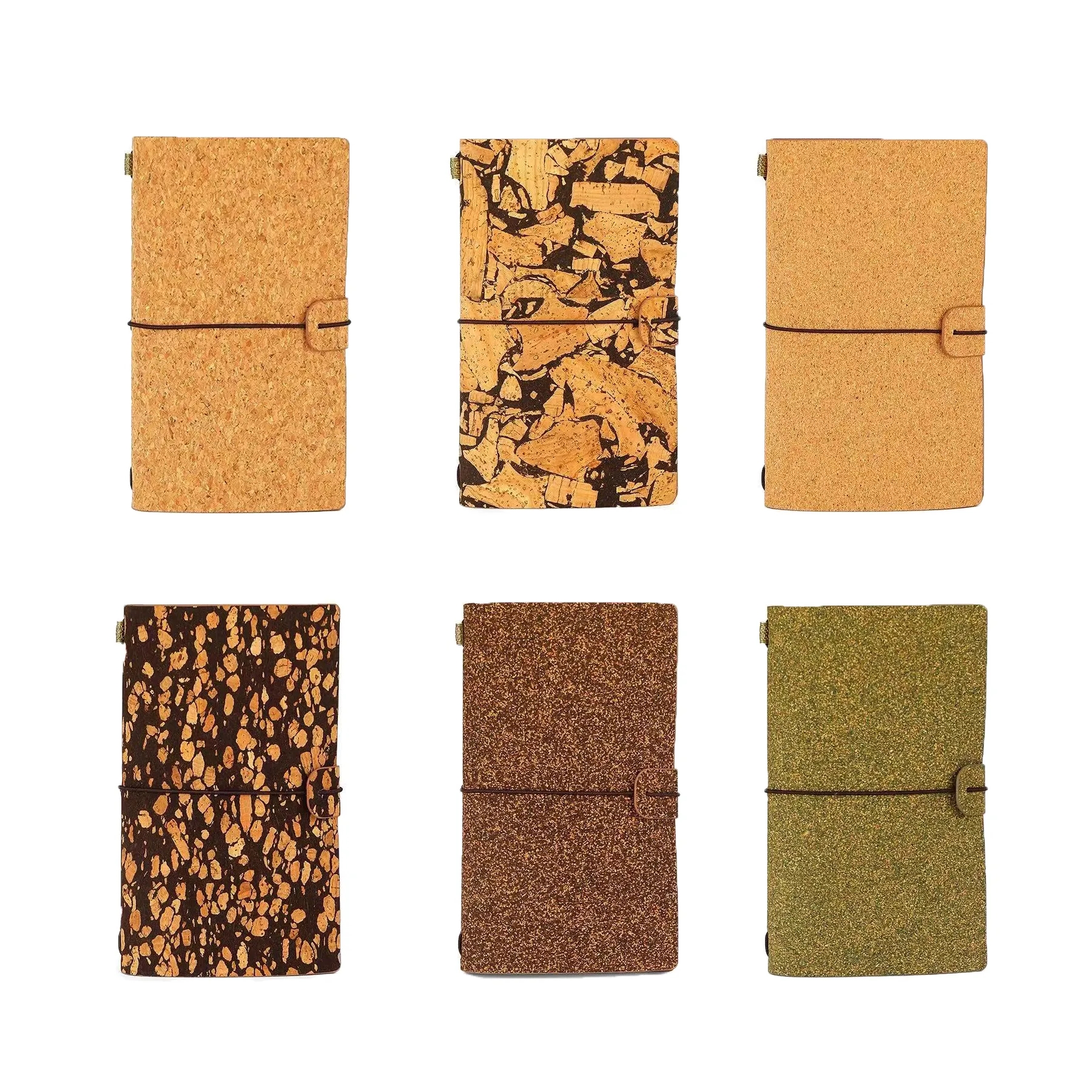 Eco Cork Tea Grounds Notebook With PVC Storage Pouch - Image 3