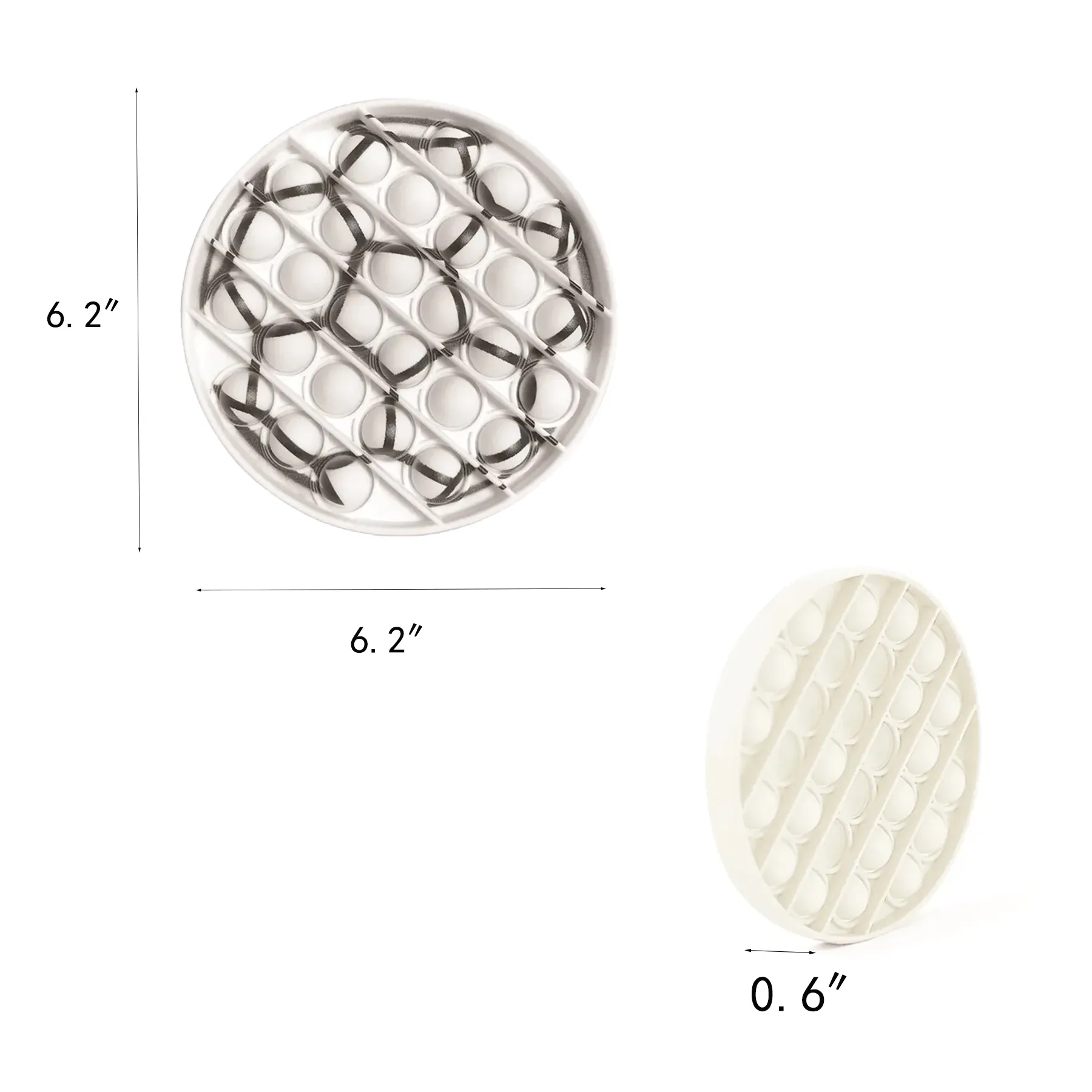 Full Color Soccer Pop Fidget Toy With Round Surface - Image 2