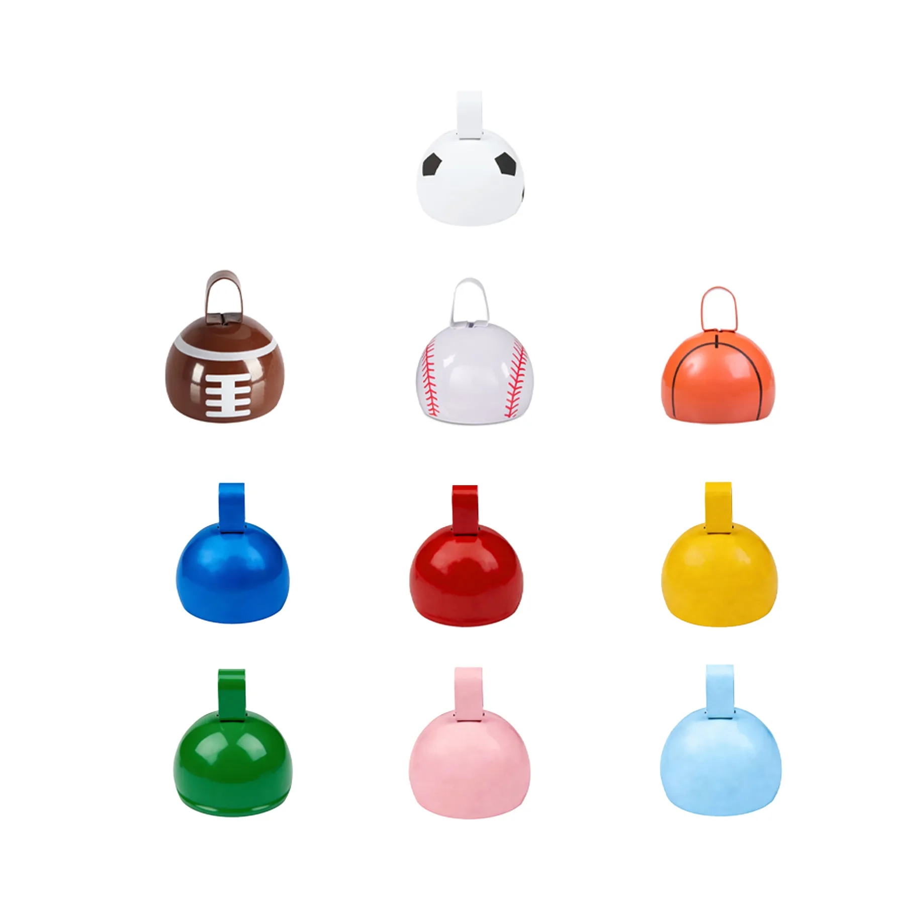 Custom Iron Ball Pattern Cowbell For Sports Event Cheers - Image 3
