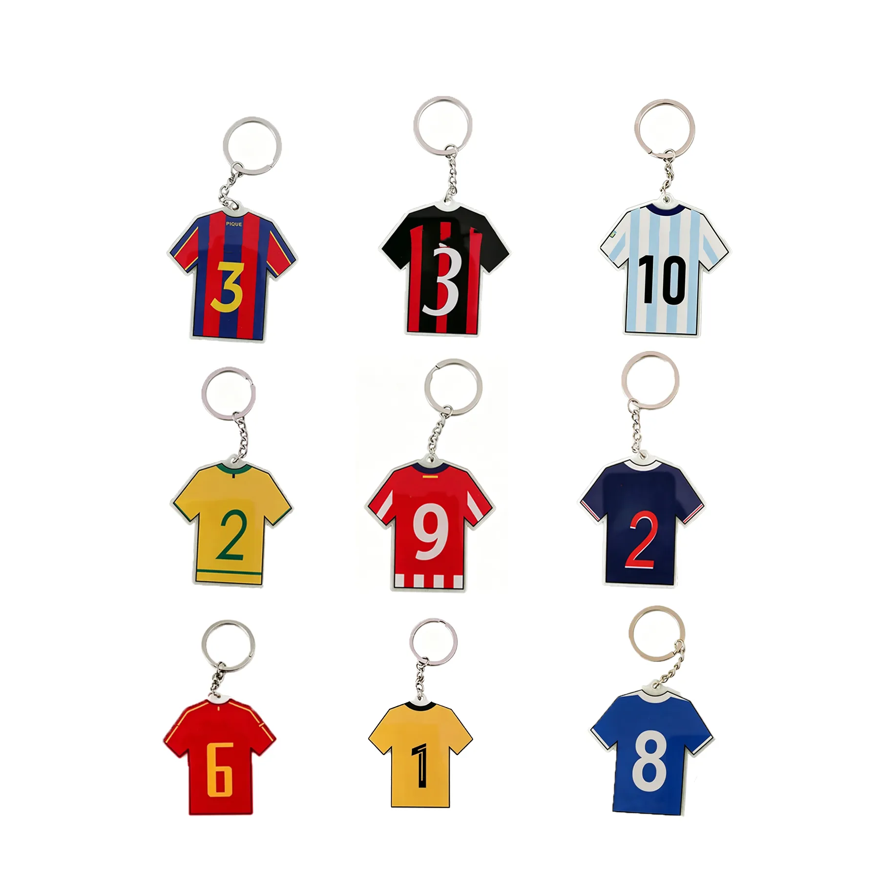 Custom Acrylic Jersey Keychain With Double Sided Print - Image 3
