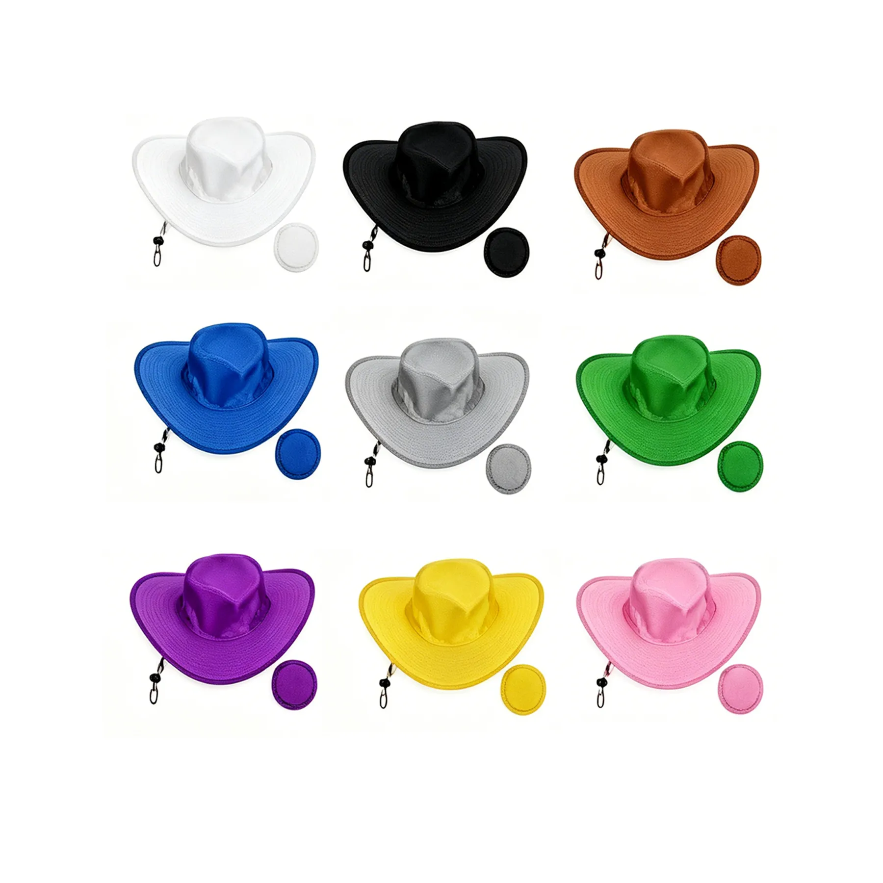Foldable Cowboy Sun Hat With Pouch For Outdoor Events - Image 3