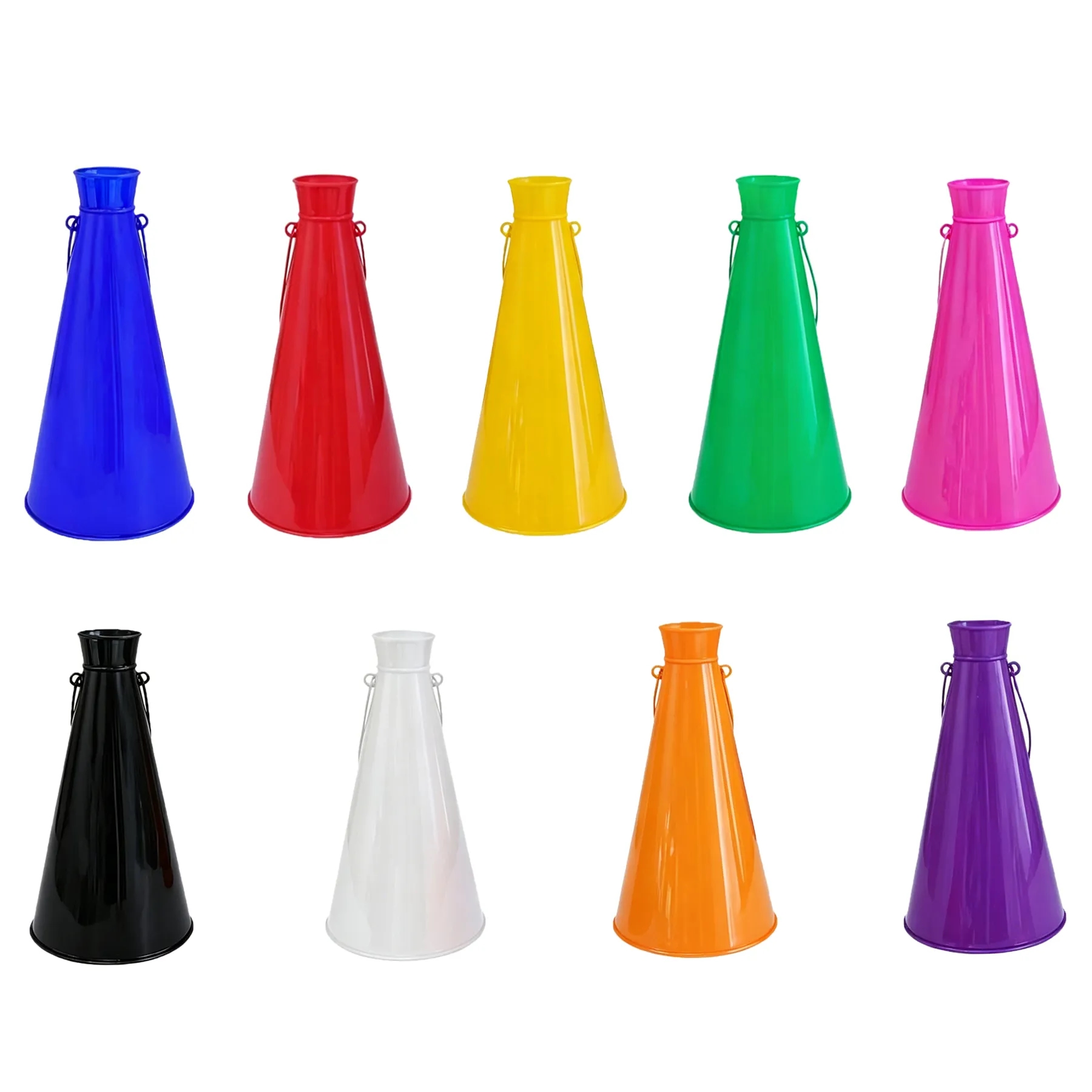 Wrist Strap Plastic Cheer Horn Megaphone W/ Popcorn Cap - Image 3