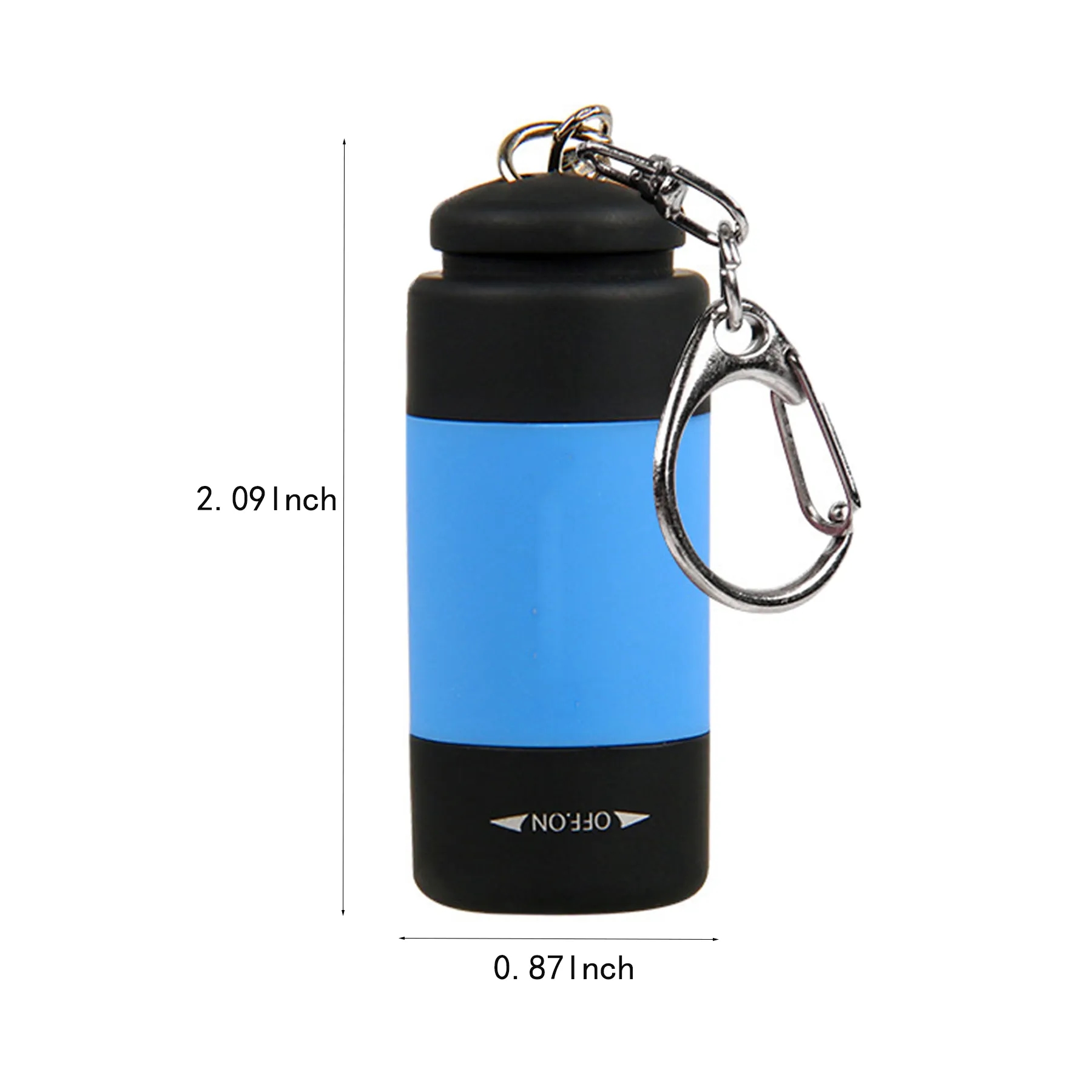 Rechargeable LED Keychain Light With Carabiner Clip - Image 2