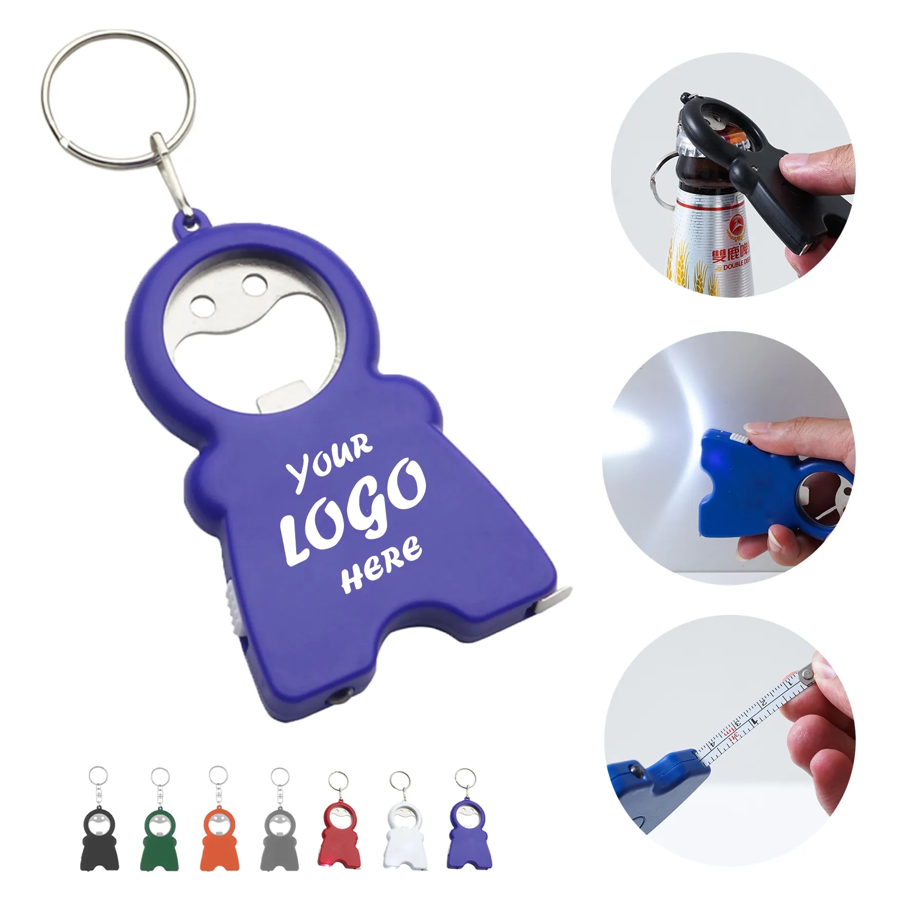 Tag Along Multi Tool Keychain With Light And Bottle Opener