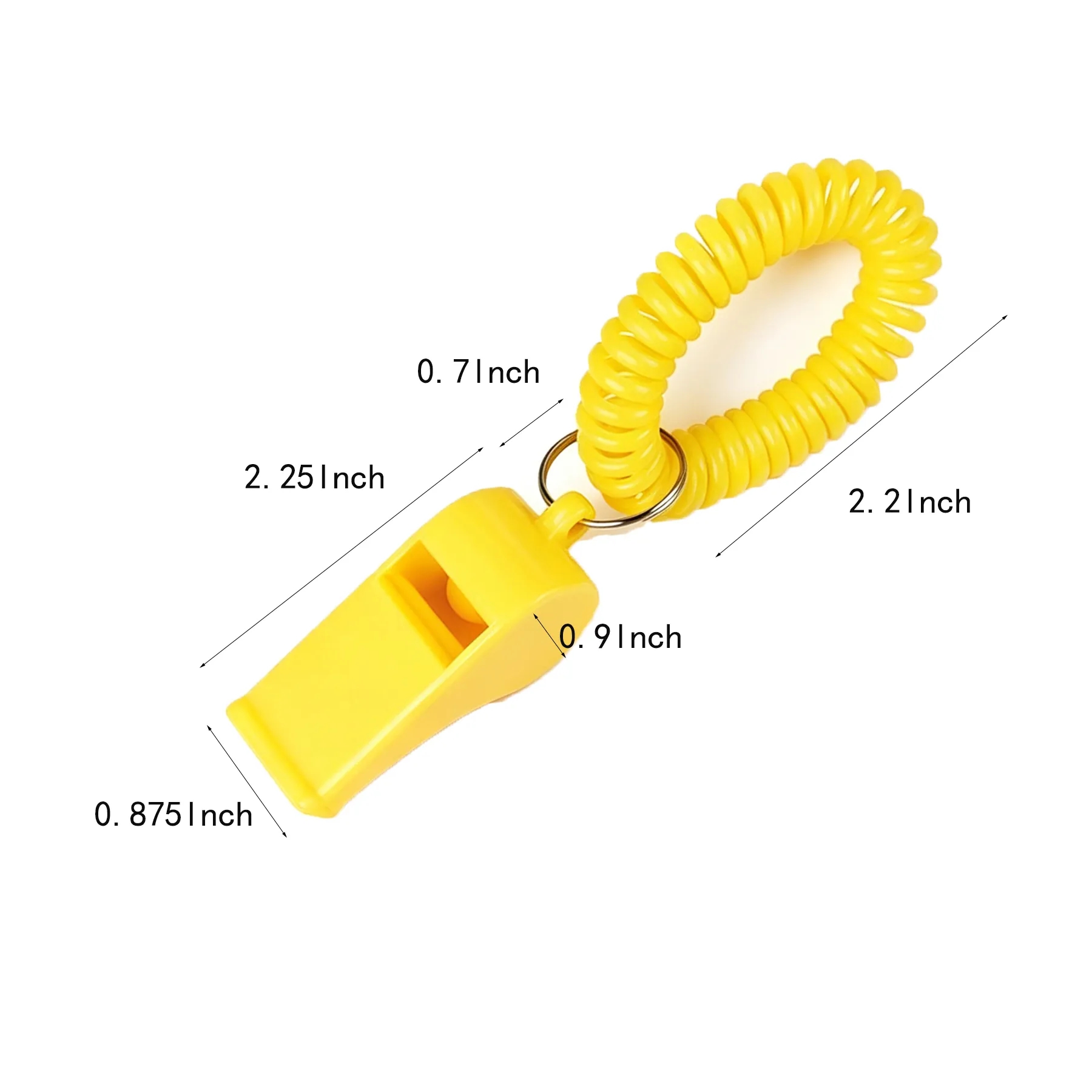 Kids Coil Bracelet Whistle With Keychain For Safety - Image 2