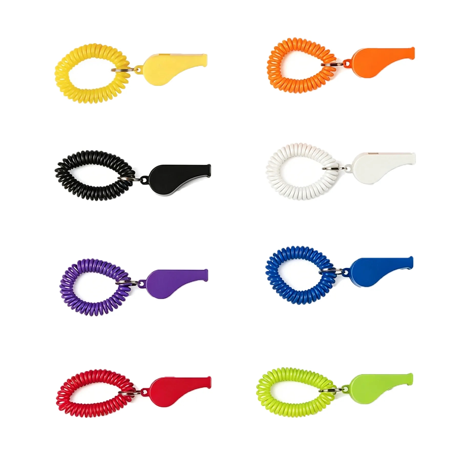 Kids Coil Bracelet Whistle With Keychain For Safety - Image 3
