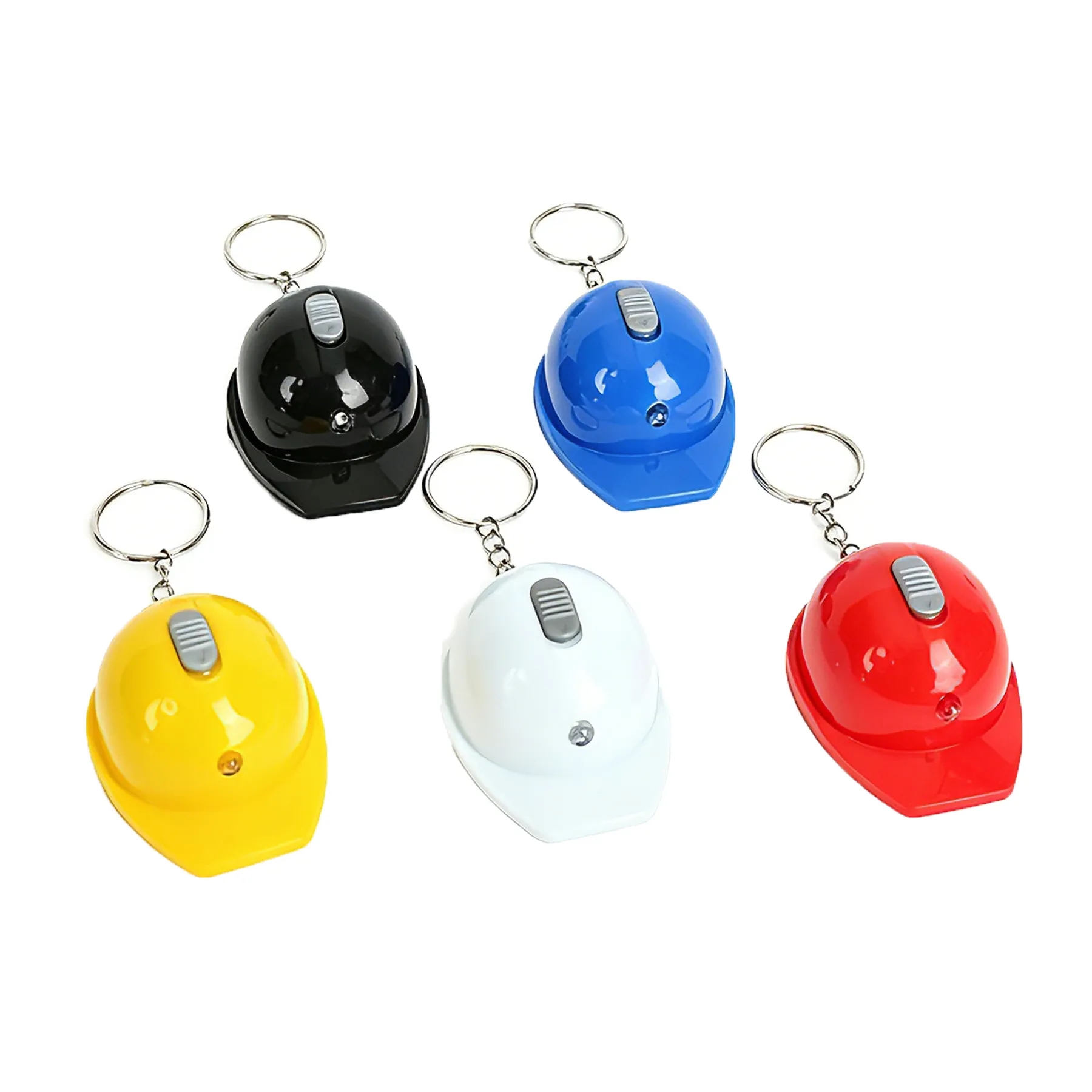 Hard Hat Flashlight Bottle Opener Keychain For Safety - Image 3