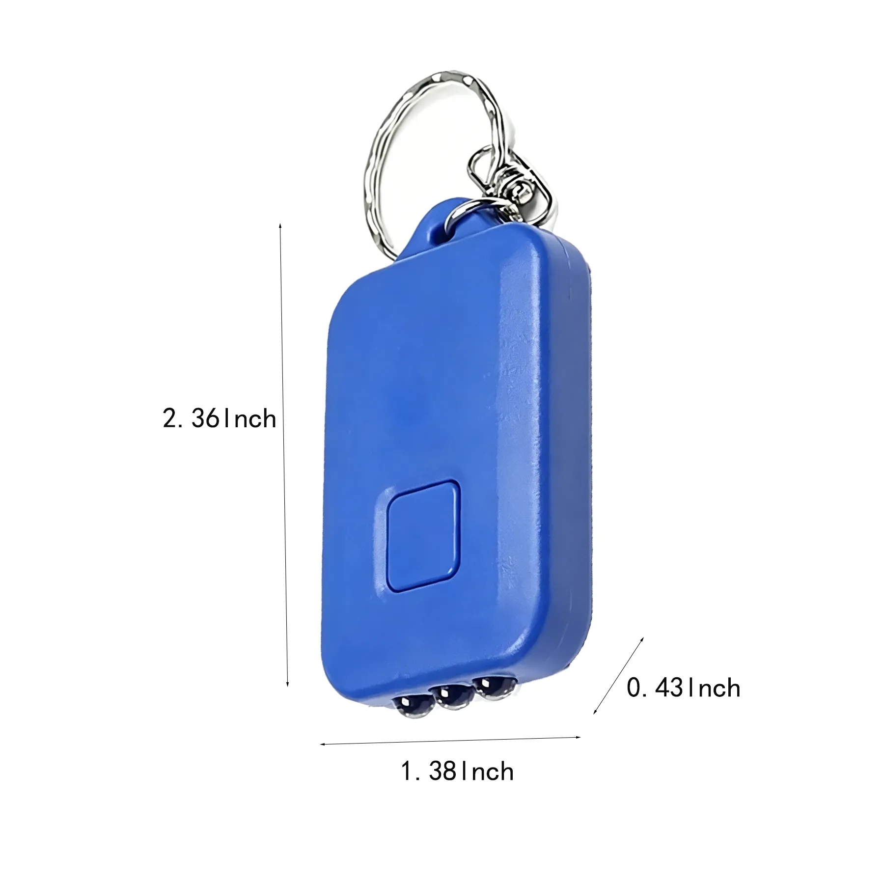 Solar Powered Mini LED Keychain Flashlight For Travel - Image 2