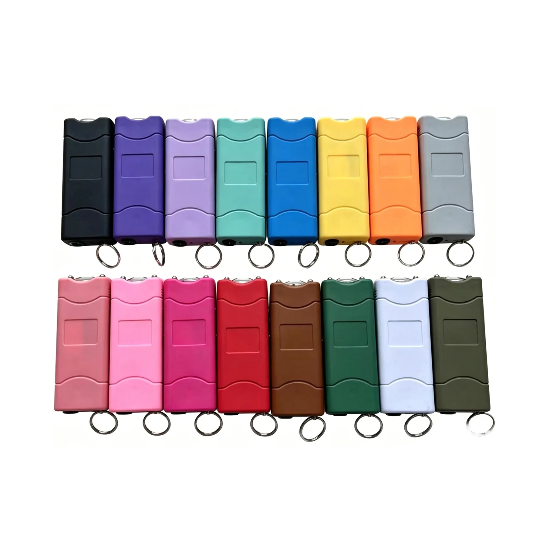 Rechargeable Stun Gun Keychain With LED Flashlight Safety To - Image 3