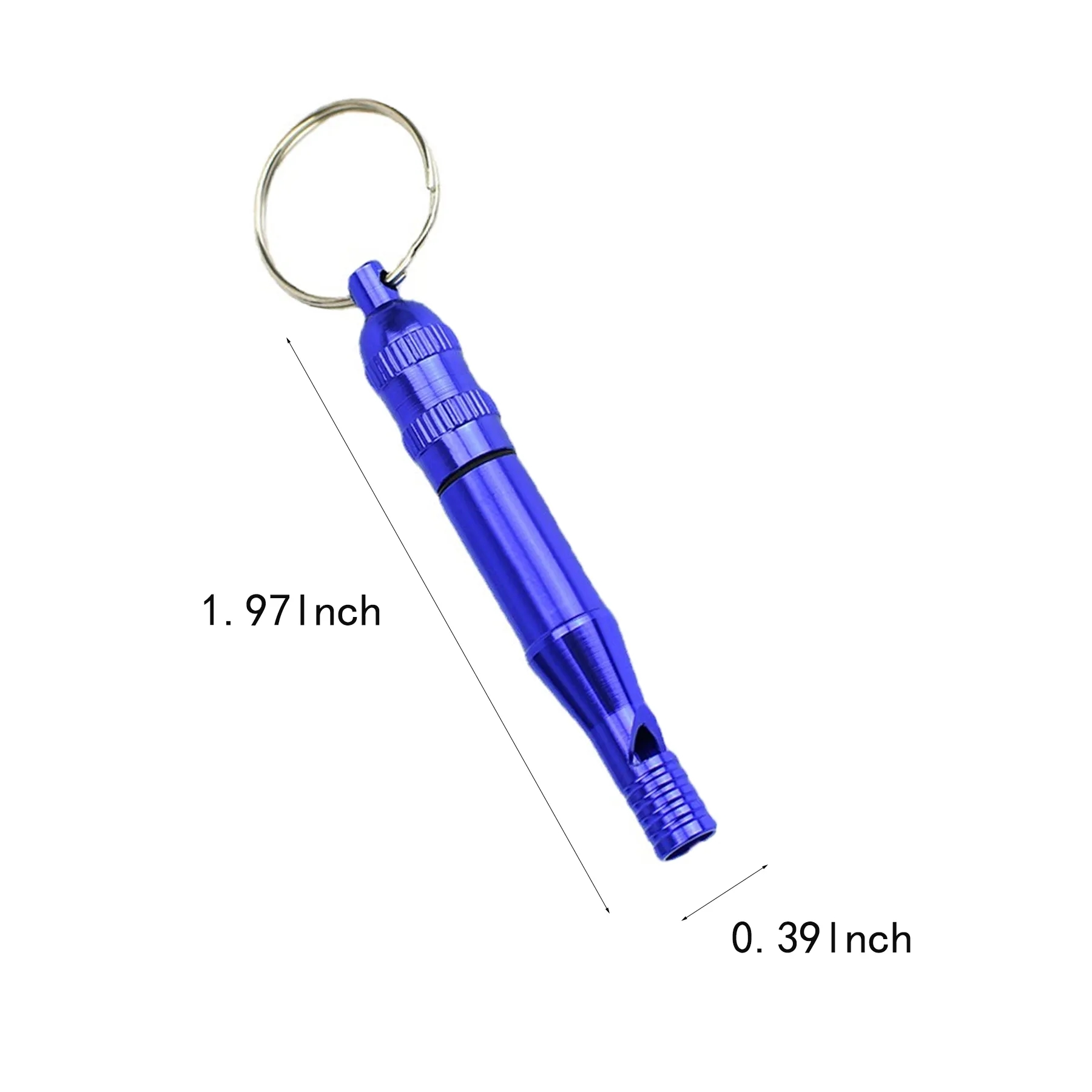 Aluminum Training Whistle Keychain For Camping Safety - Image 2