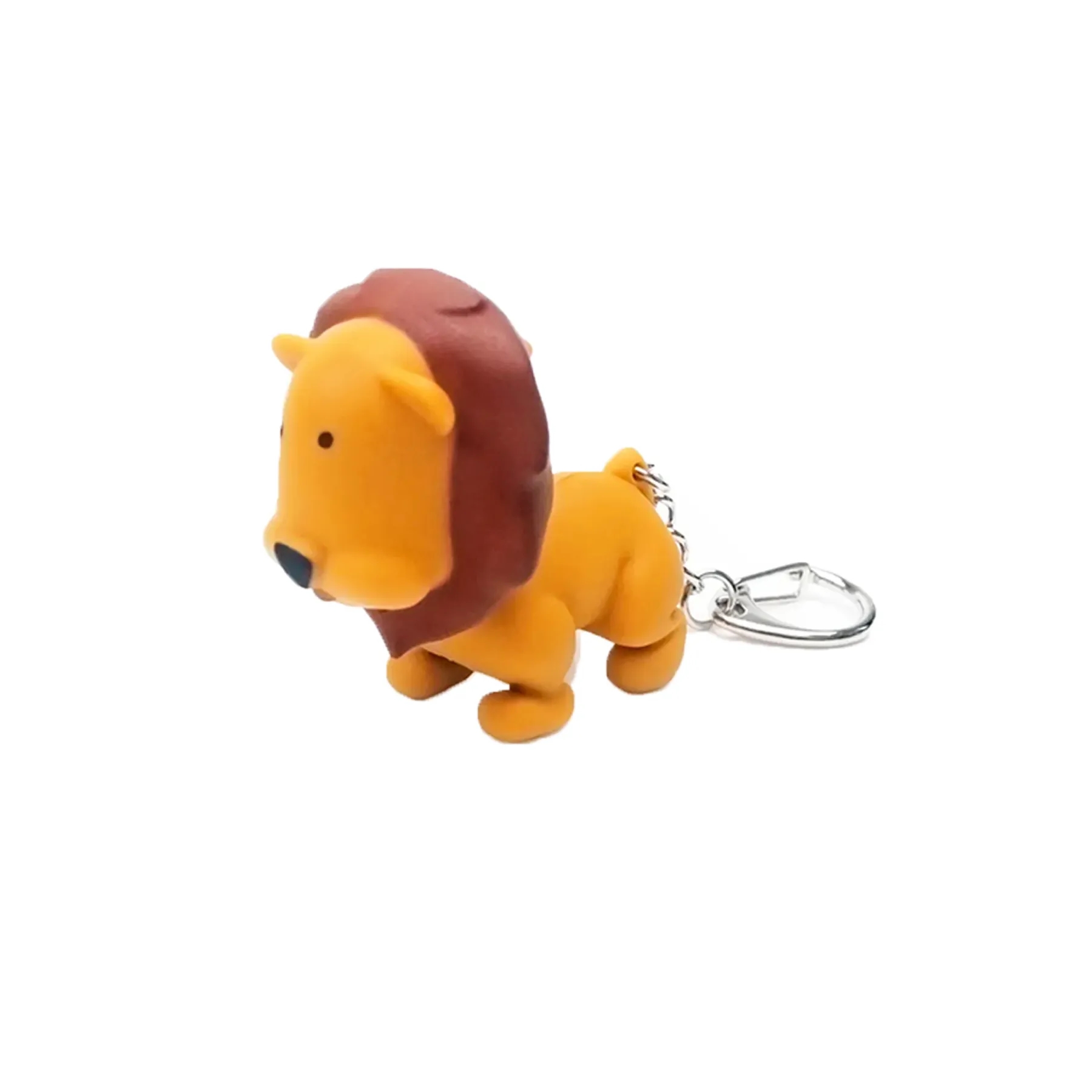 Lion LED Sound Keychain With Snap Hook For Zoo Events - Image 3