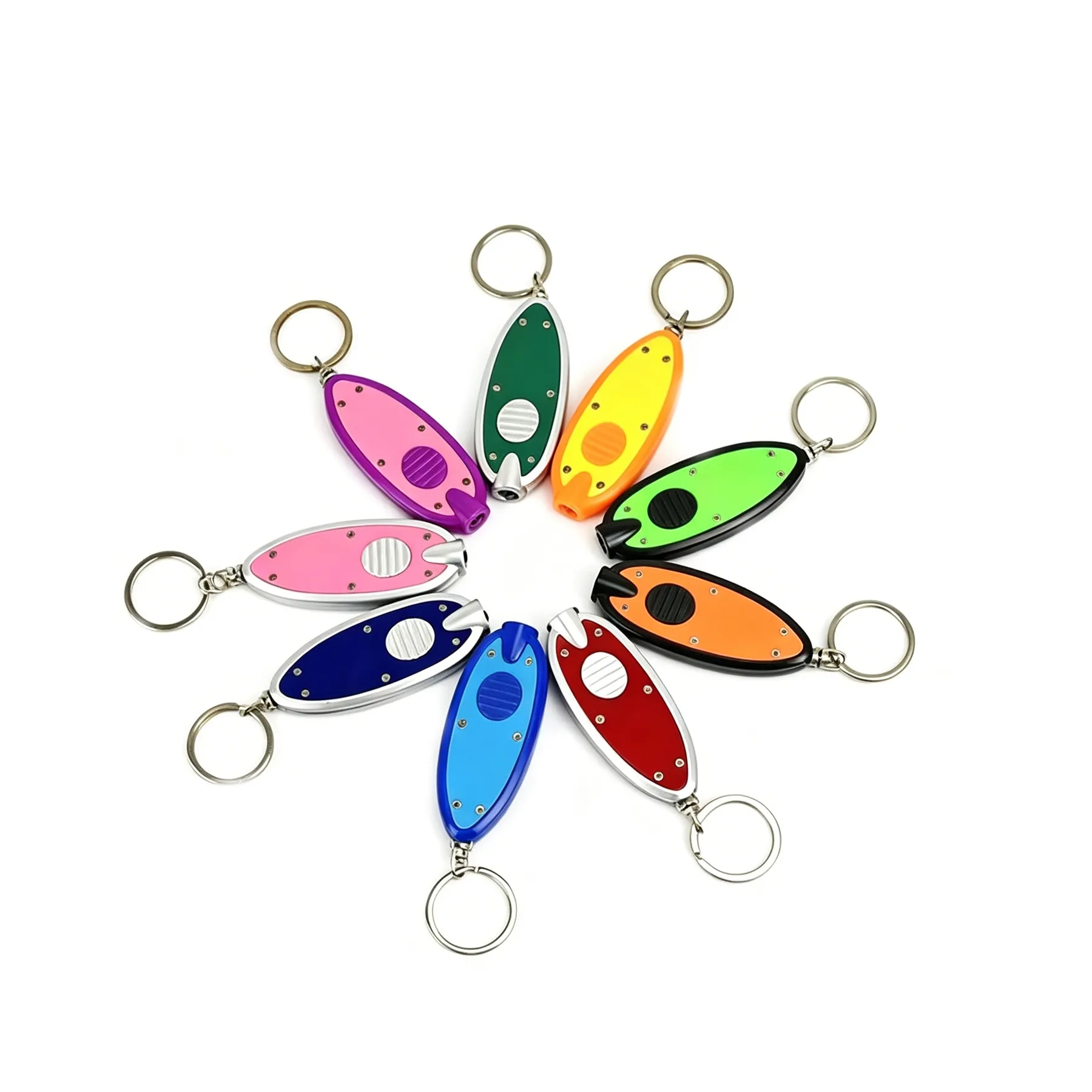 Bright Oval LED Flashlight Keychain For Event Giveaways - Image 3
