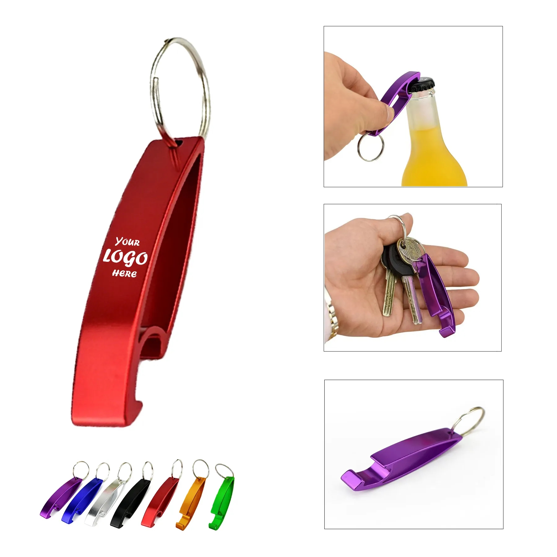 Aluminum Eye Bottle Opener Keychain For Bars