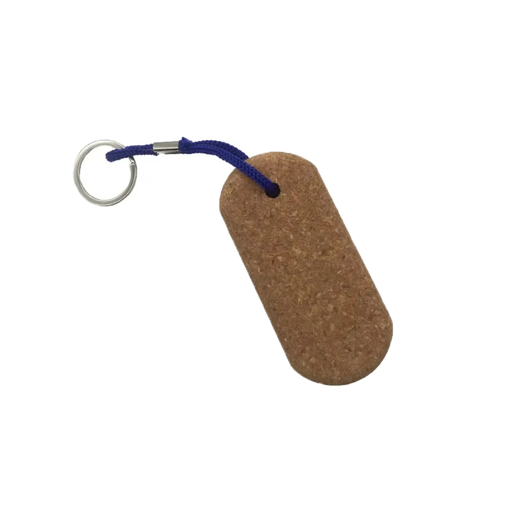 Oval Cork Floating Keychain With Laser Engraved Logo - Image 3