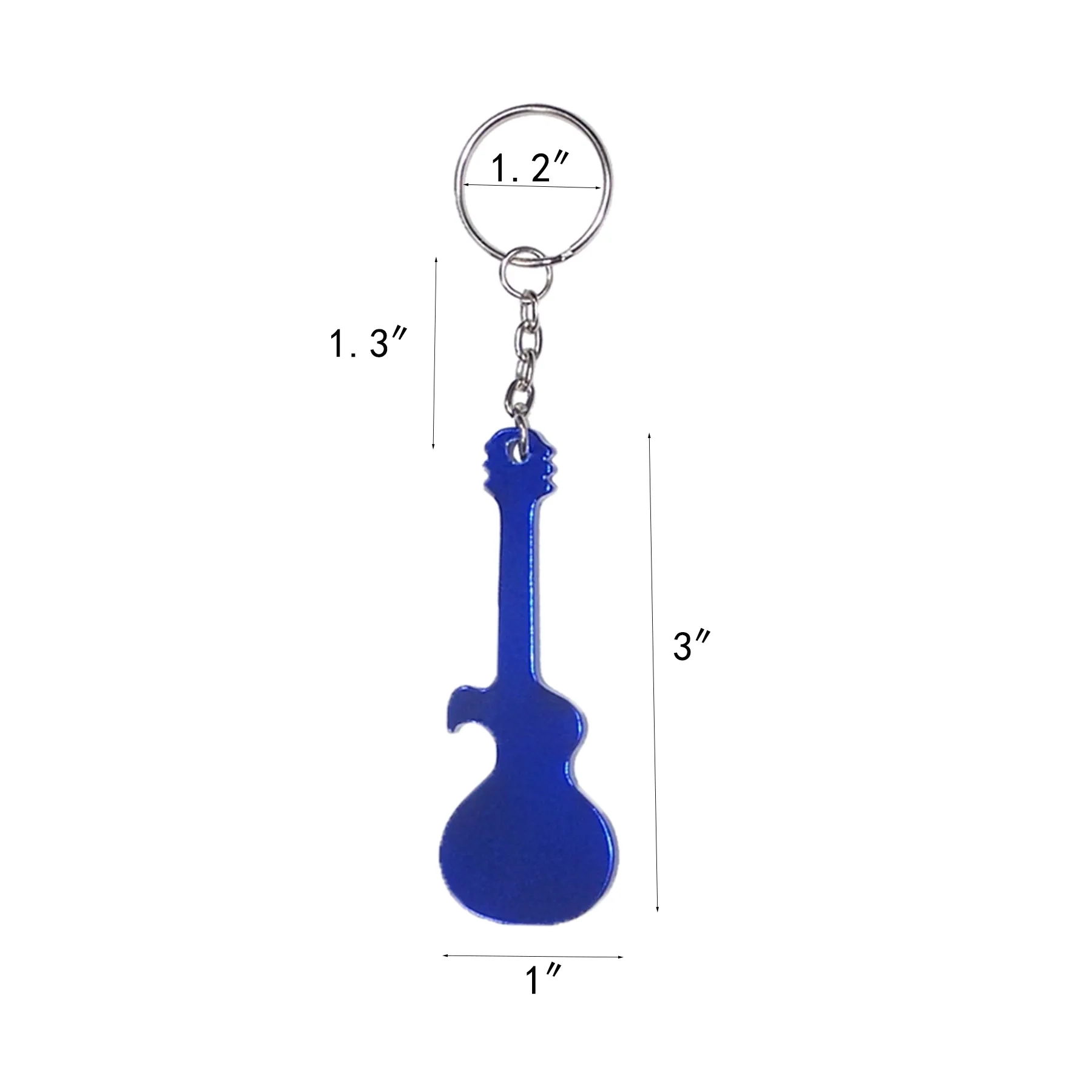 Metal Guitar Bottle Opener Keychain For Bar Events - Image 2