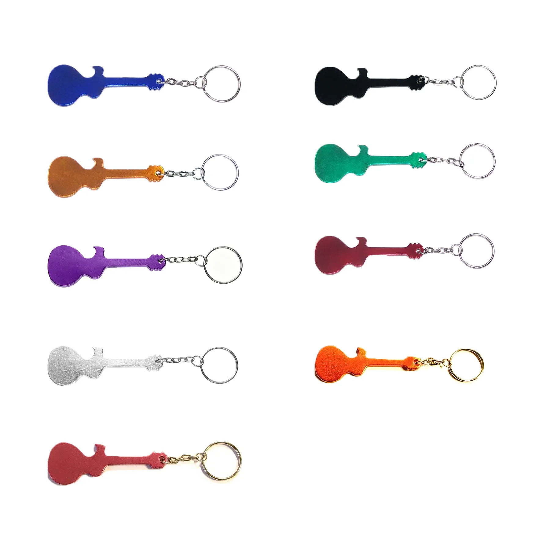 Metal Guitar Bottle Opener Keychain For Bar Events - Image 3