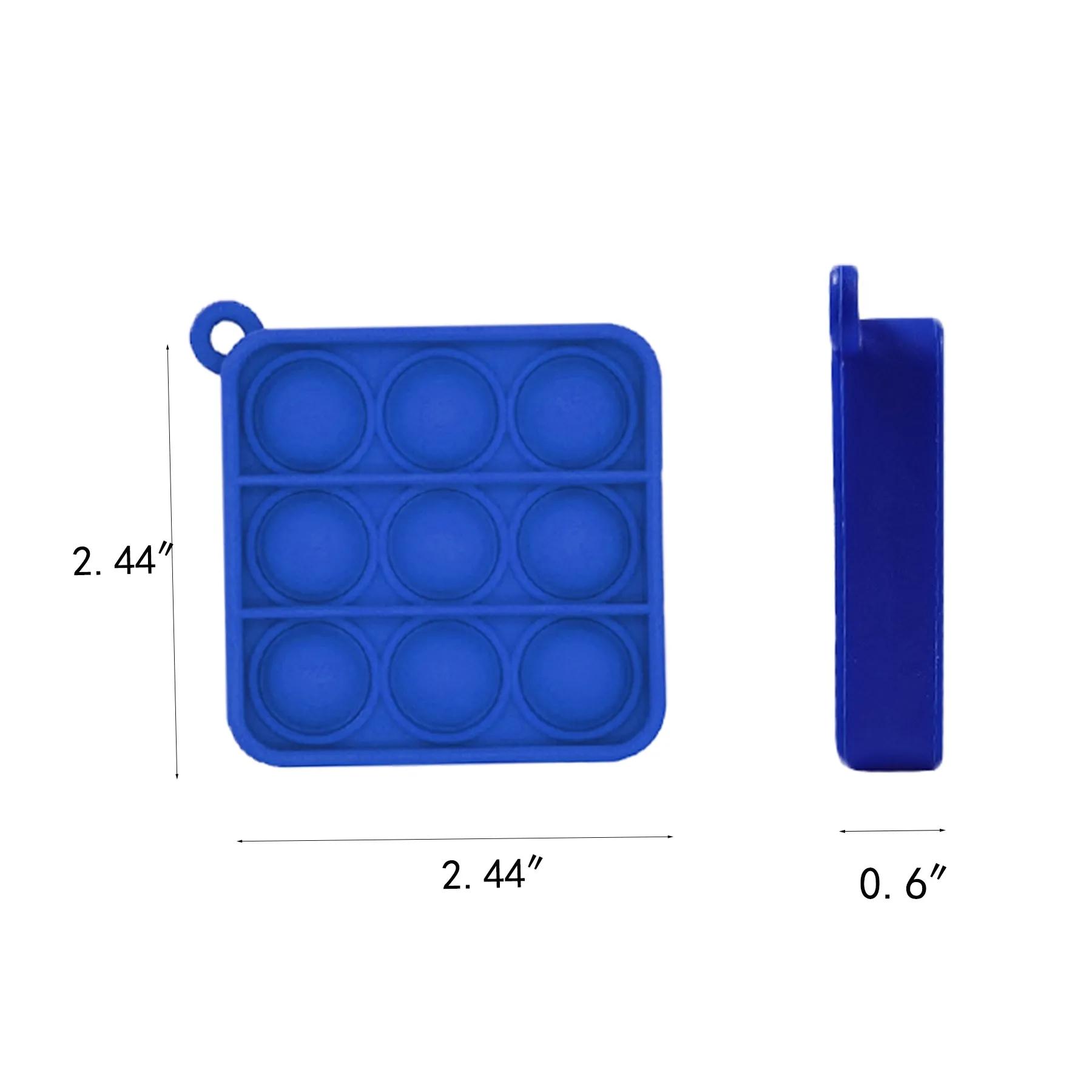 Mini Silicone Push Pop Bubble Keychain For Fun Events - Image 2