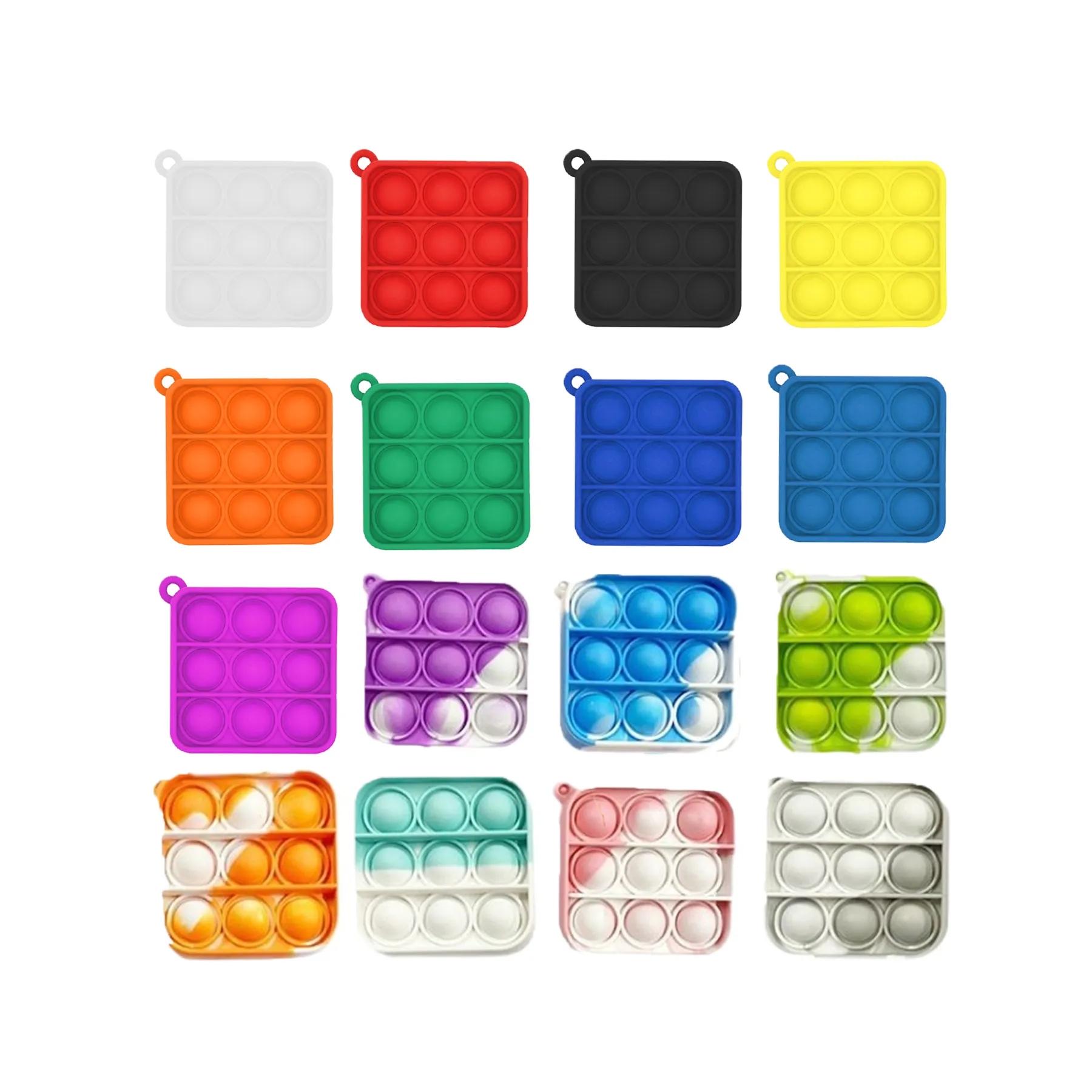 Mini Silicone Push Pop Bubble Keychain For Fun Events - Image 3