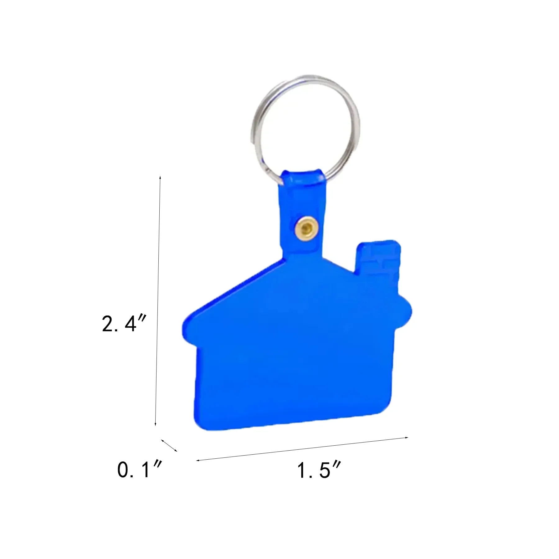 Flexible House Shaped Soft Tag Keychain For Realtors - Image 2