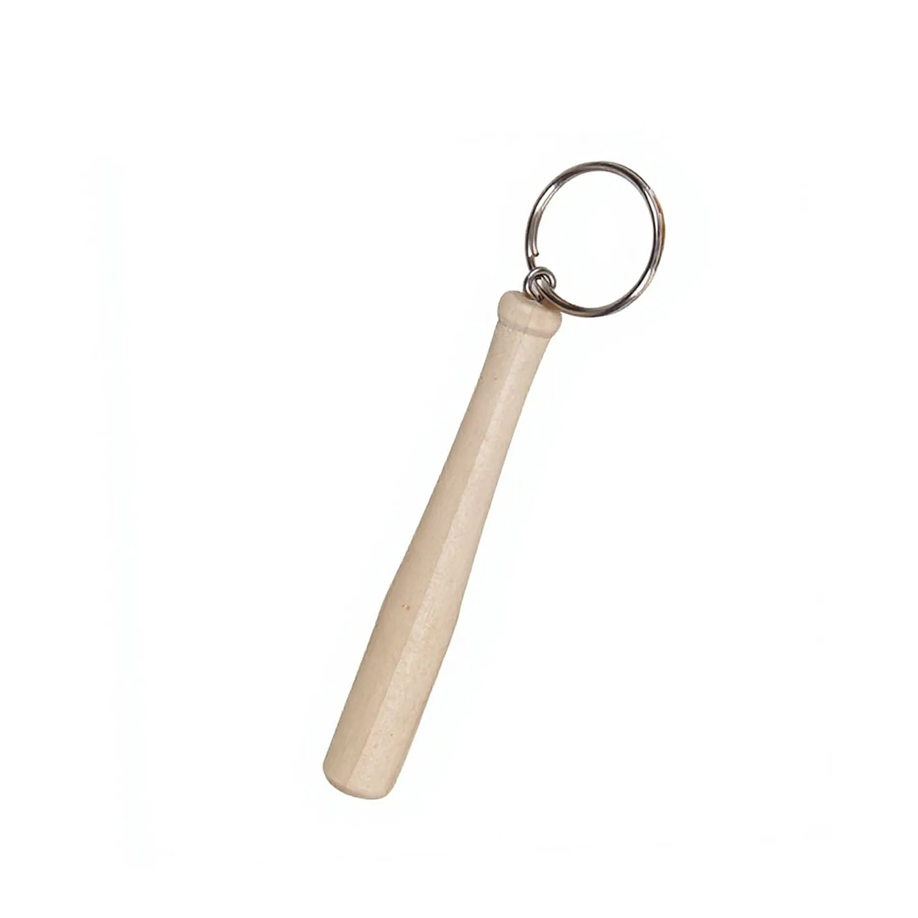 4" Wood Baseball Bat Keychain With Printed Front Logo - Image 3