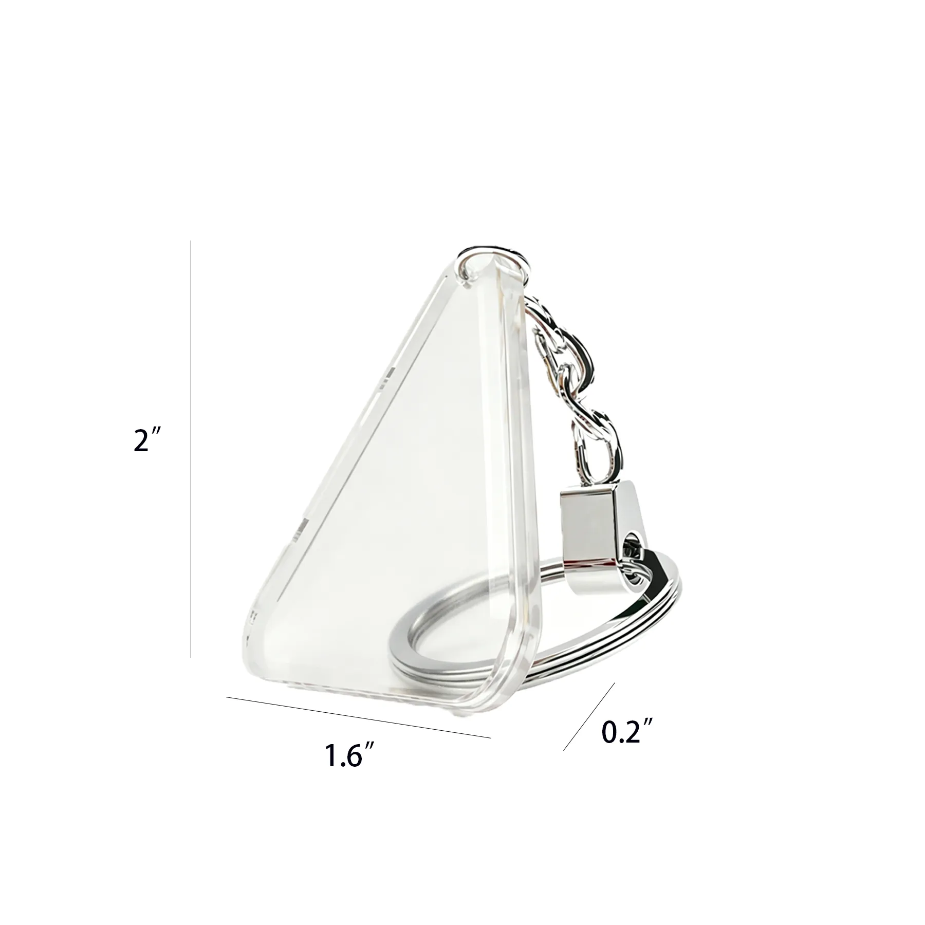 Custom Acrylic Keychain With Clear Logo Display Area - Image 2