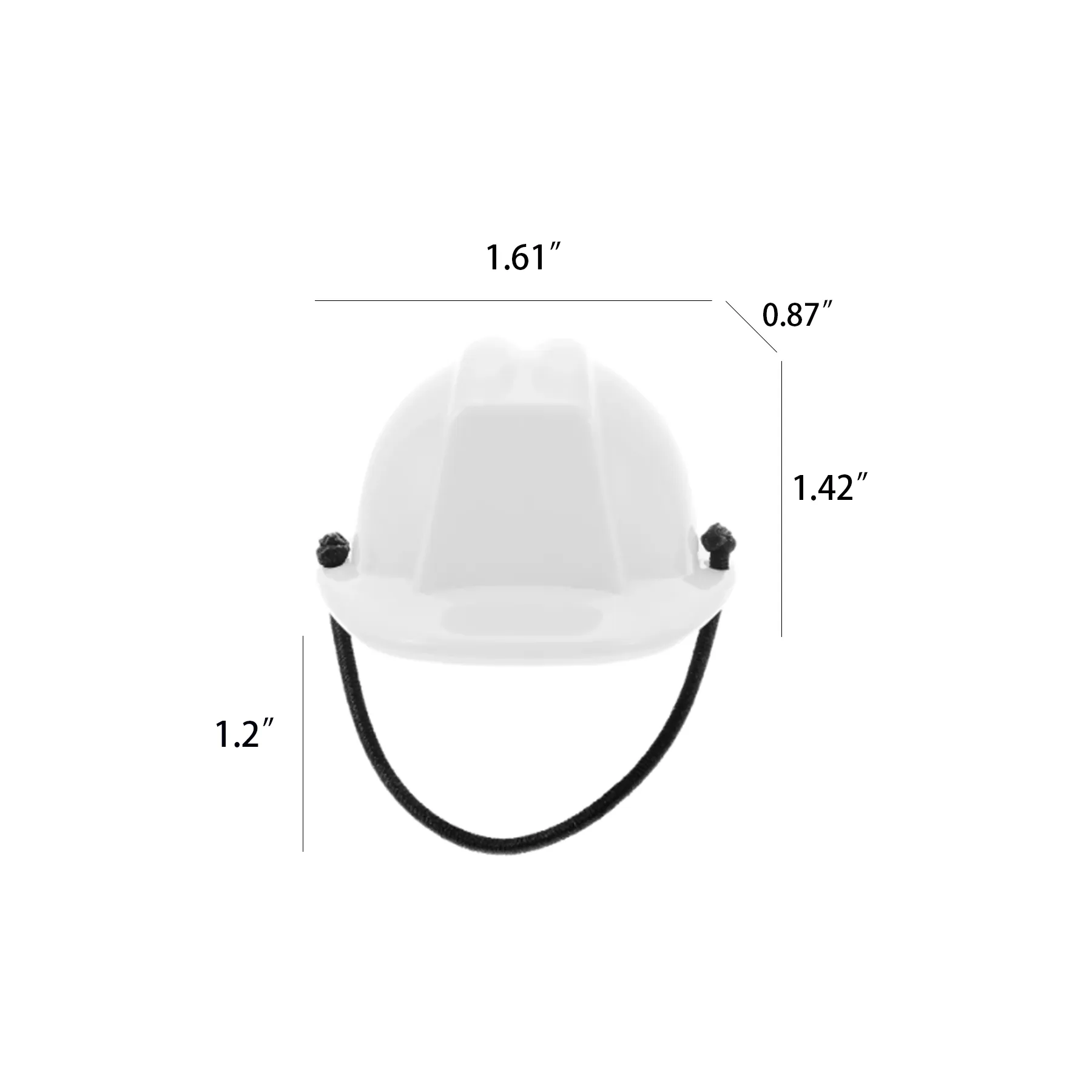 Plastic Fire Helmet Keychain With Pad Printed Logo - Image 2