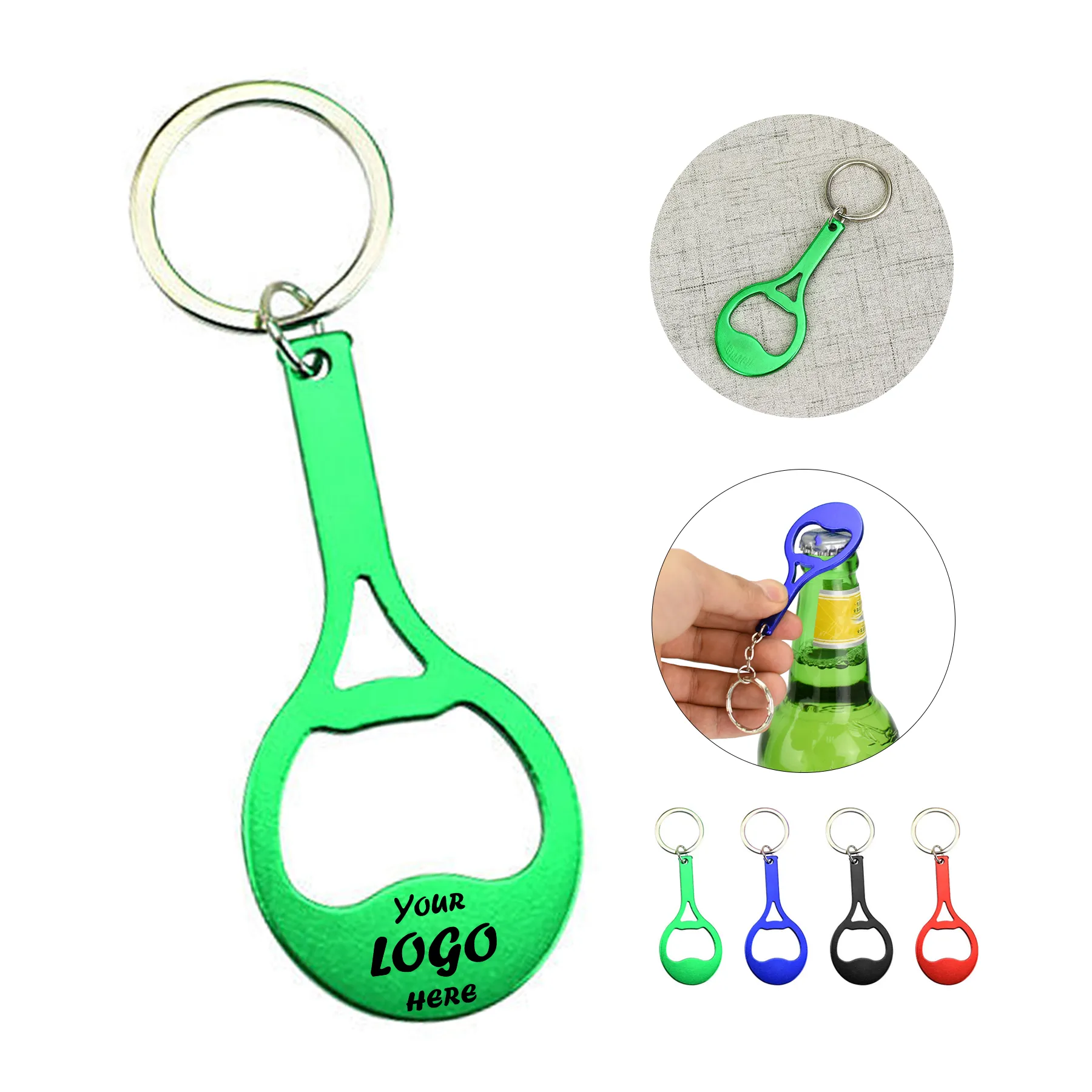 Tennis Racket Bottle Opener Keychain For Sports Fans
